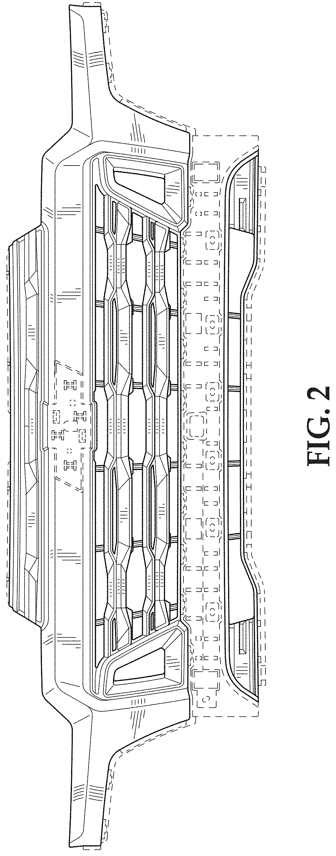 Patent USD1001024 Figure 2 – Vehicle grille