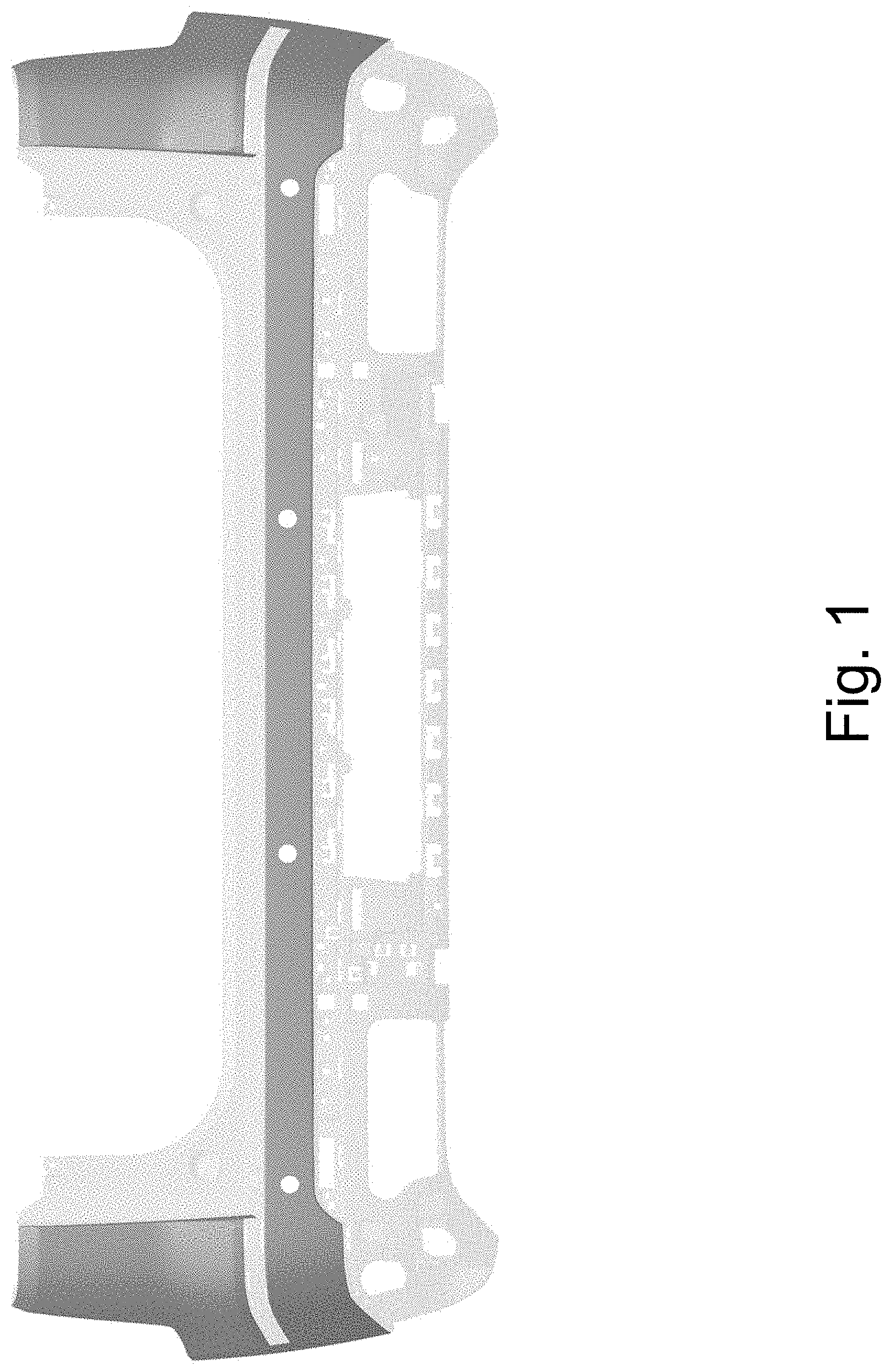 Patent USD1001025 — Vehicle rear upper bumper cover — Figure 1