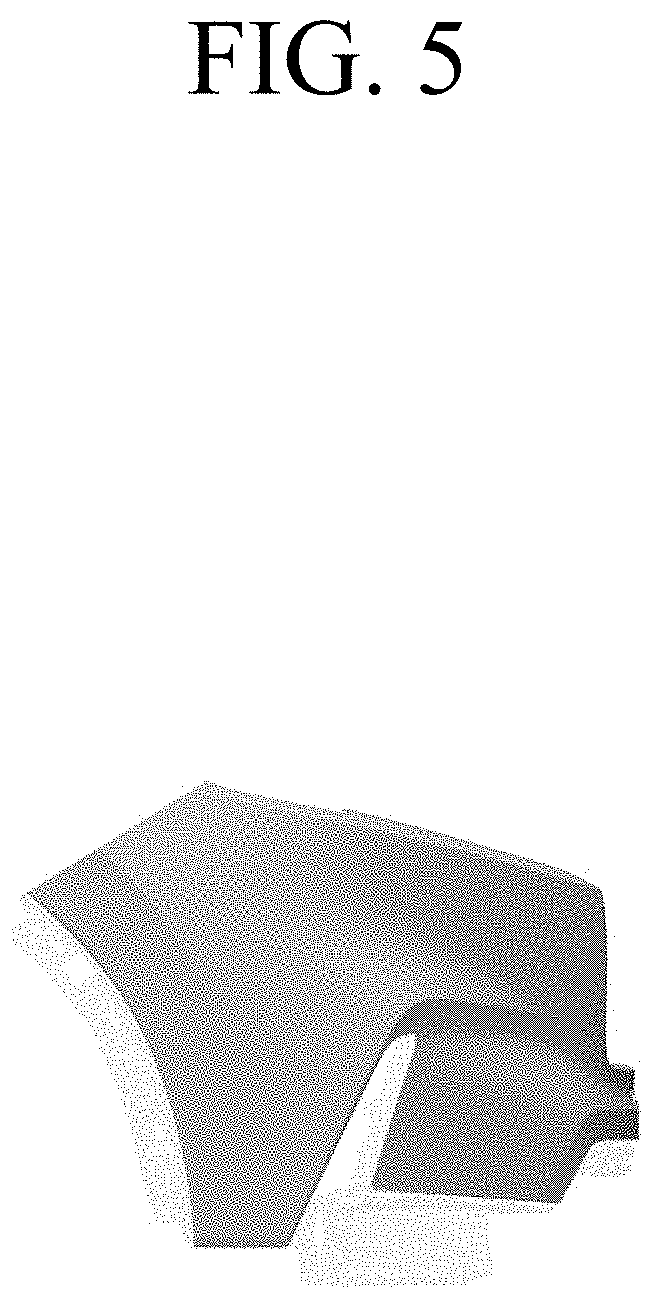 Patent USD1001026 Figure 5 – Front bumper for automobile