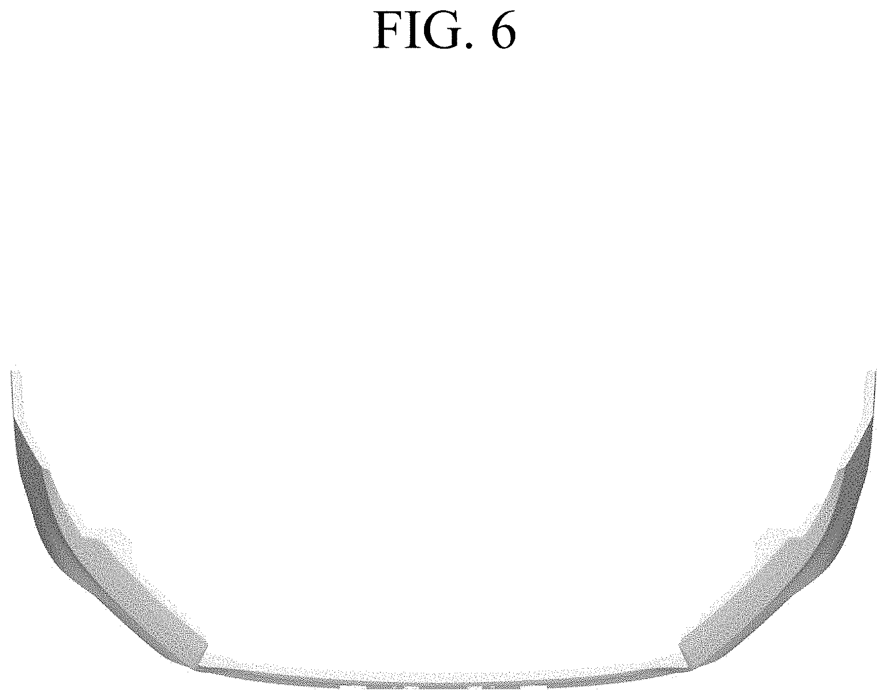 Patent USD1001026 Figure 6 – Front bumper for automobile