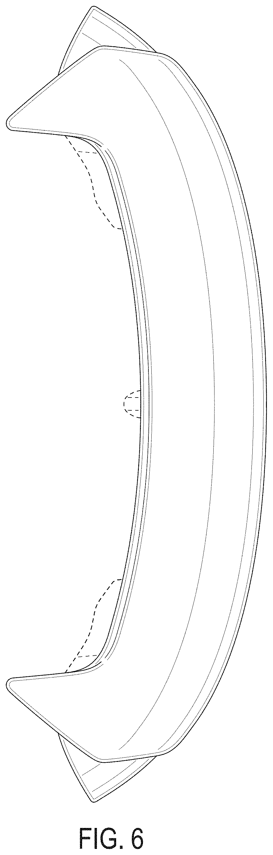 Patent USD1001028 Figure 6 – Rear spoiler for motor vehicle