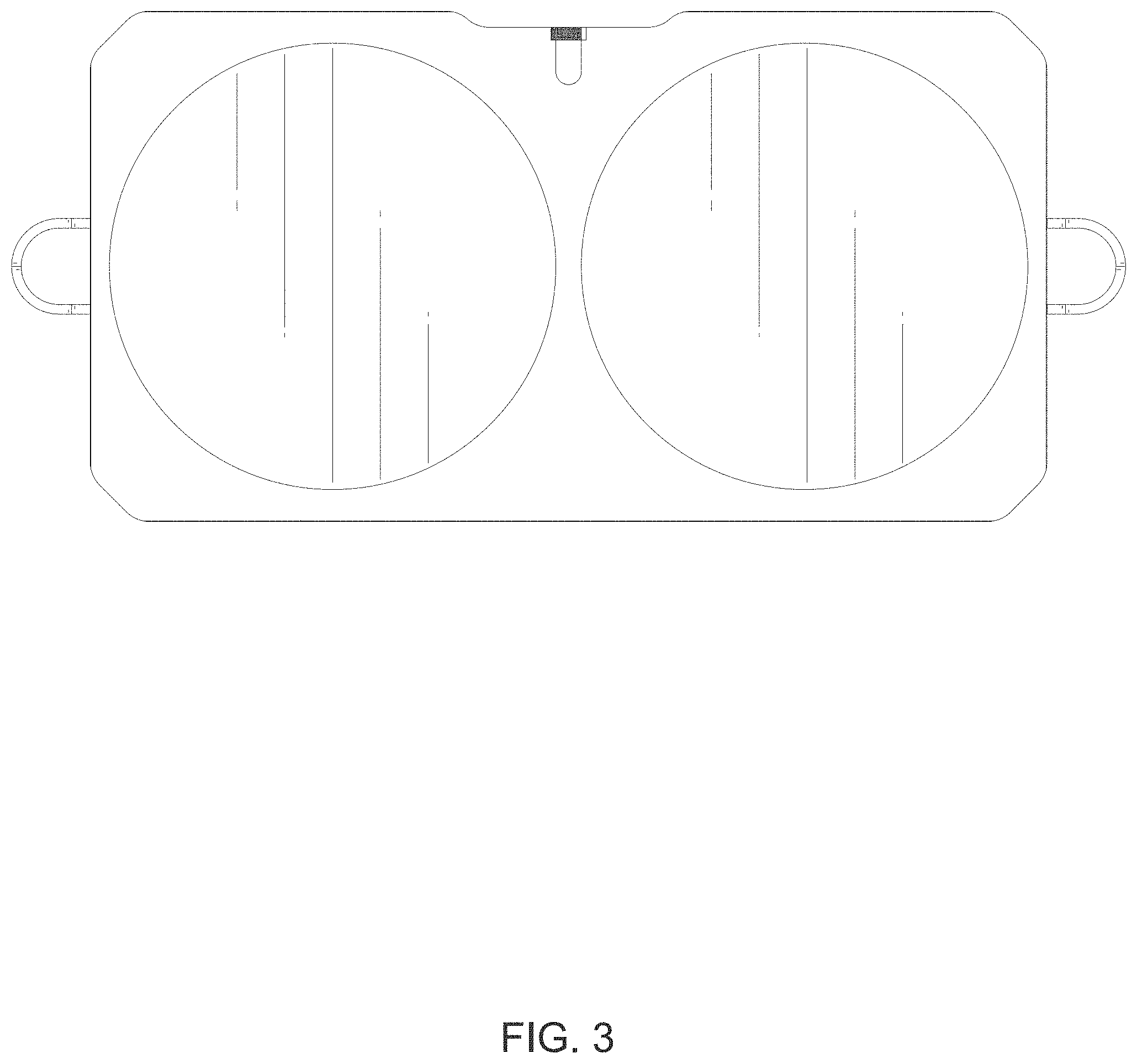 Patent USD1001029 Figure 3 – Car sunshade