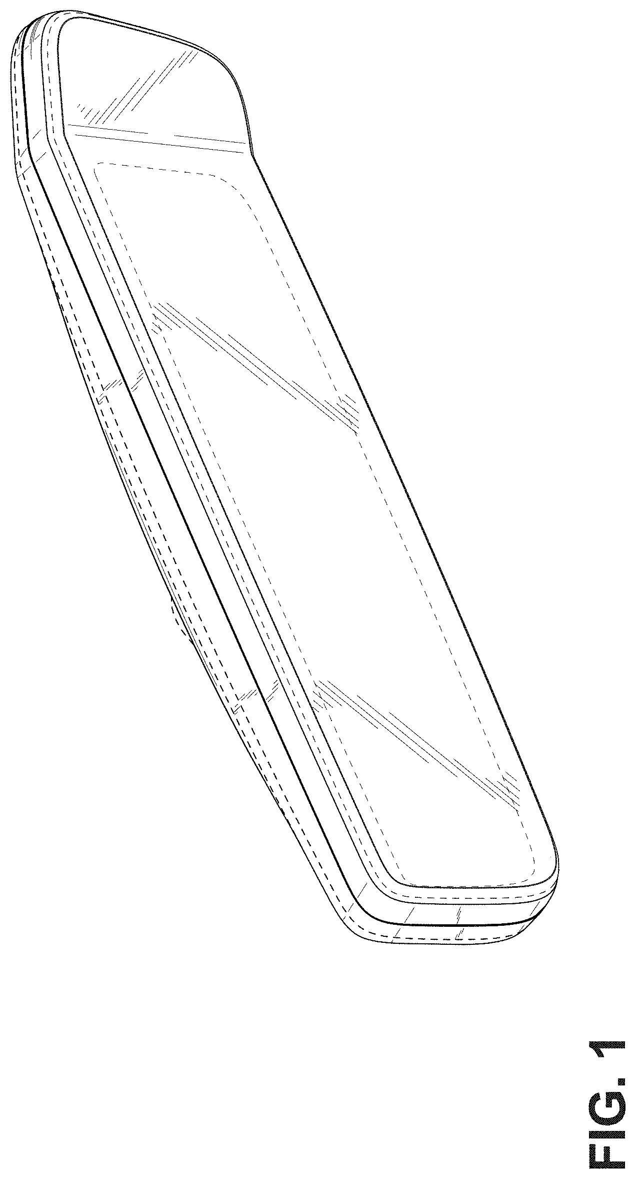 Patent USD1001031 Figure 1 – Rearview mirror for a vehicle