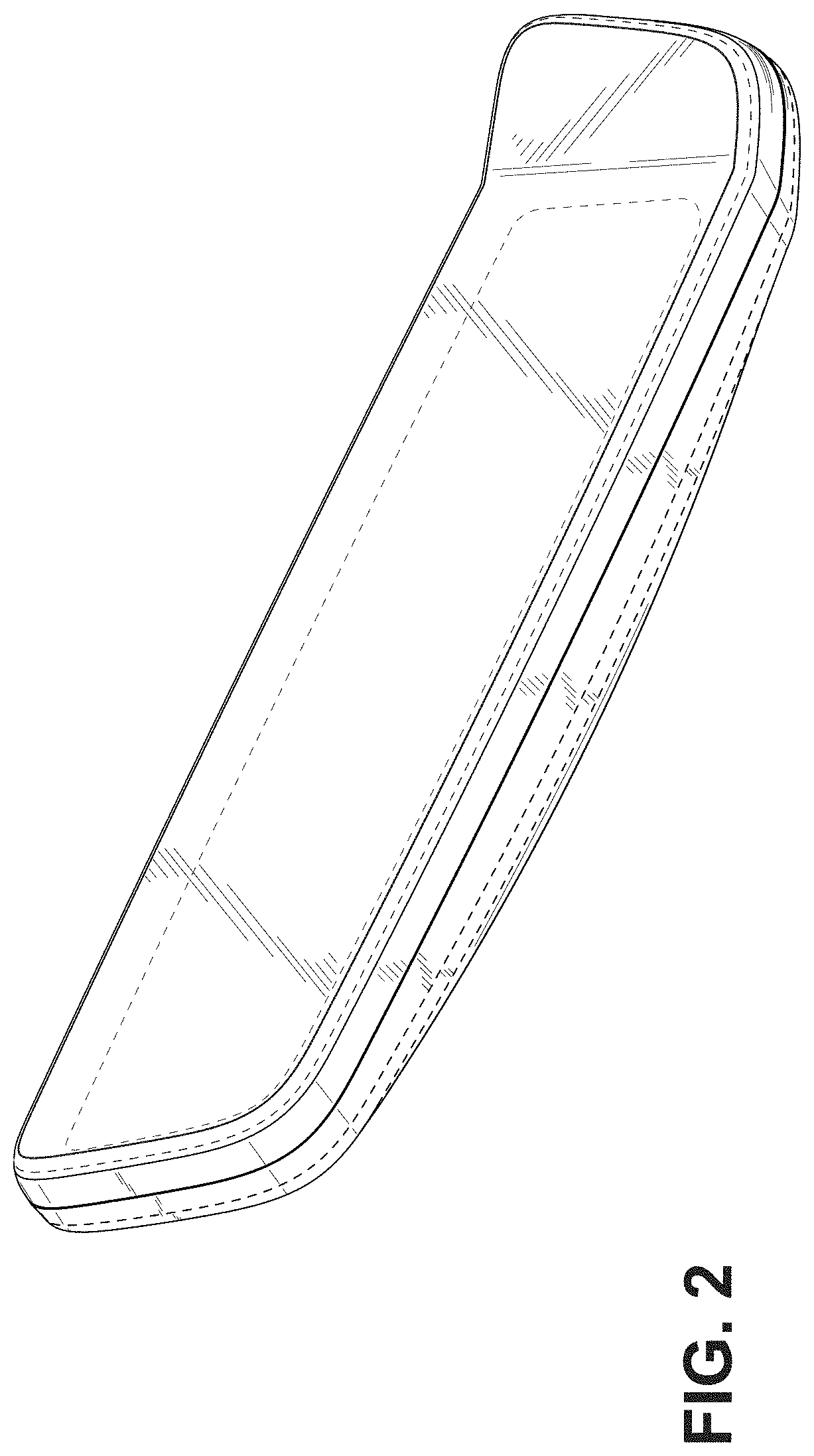 Patent USD1001031 Figure 2 – Rearview mirror for a vehicle