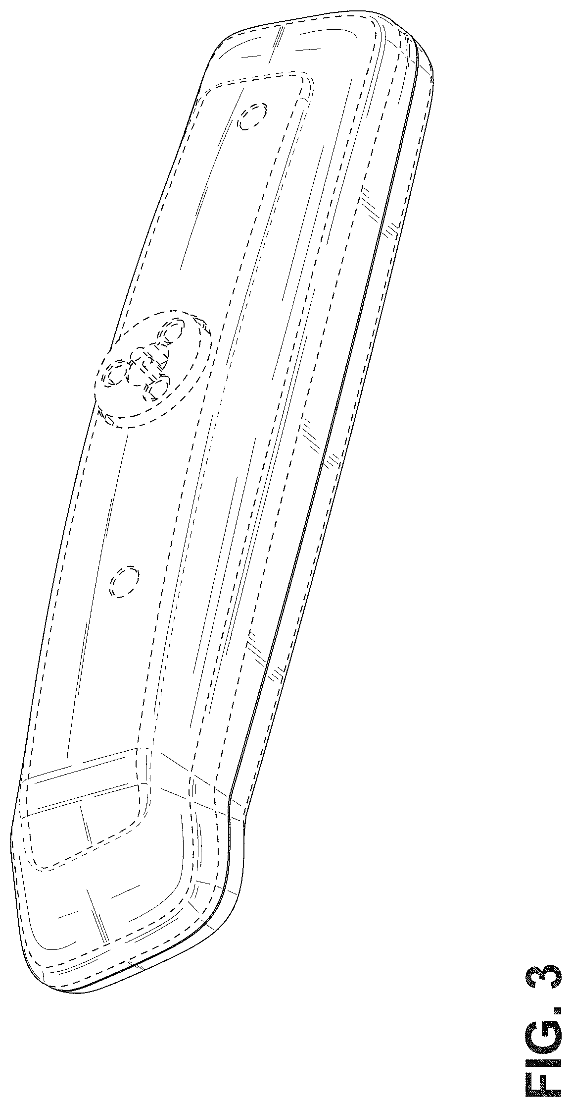 Patent USD1001031 Figure 3 – Rearview mirror for a vehicle