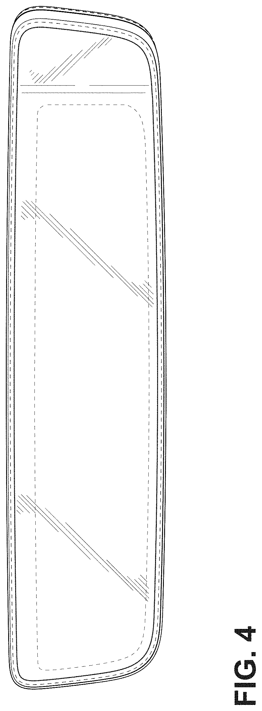 Patent USD1001031 Figure 4 – Rearview mirror for a vehicle