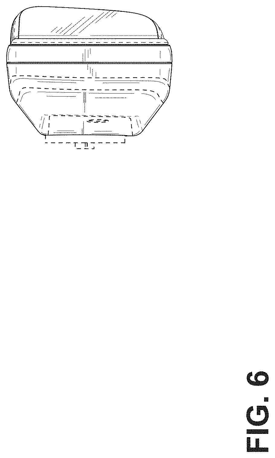 Patent USD1001031 Figure 6 – Rearview mirror for a vehicle