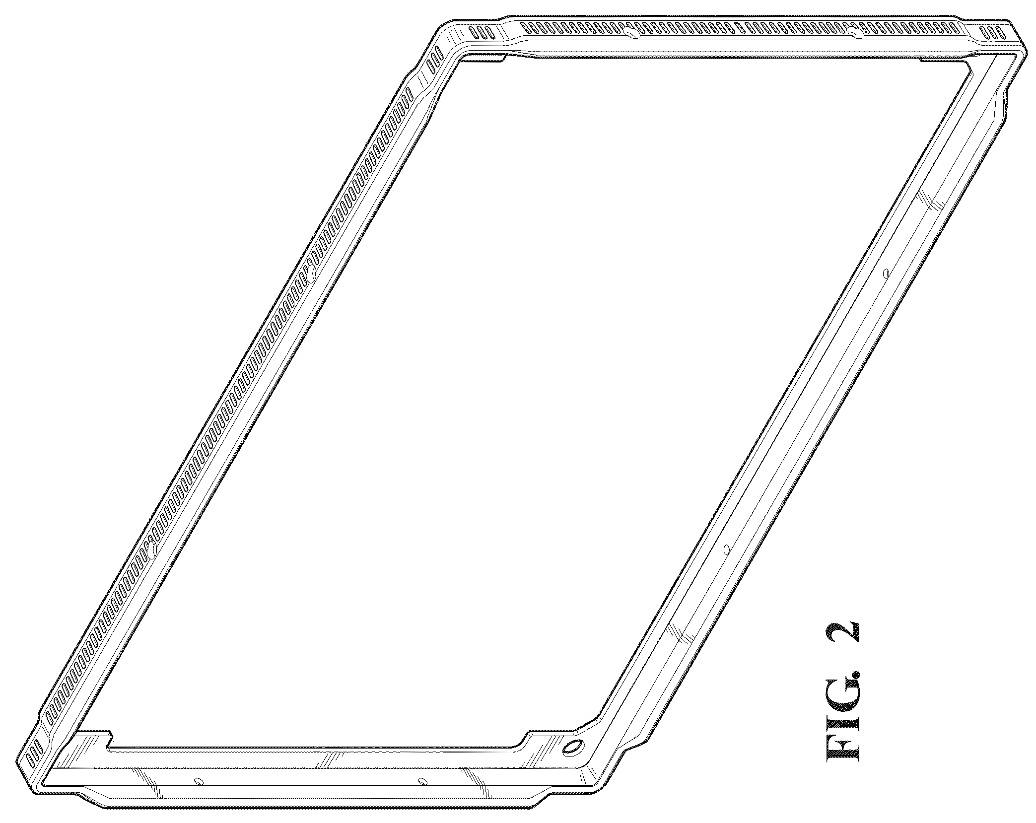 Patent USD1001033 Figure 2 – Gripping device for an avionics display