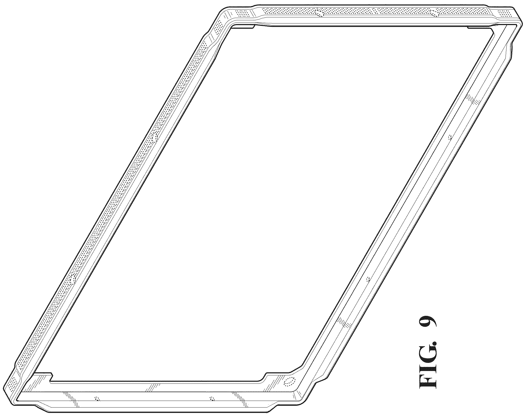 Patent USD1001033 Figure 7 – Gripping device for an avionics display