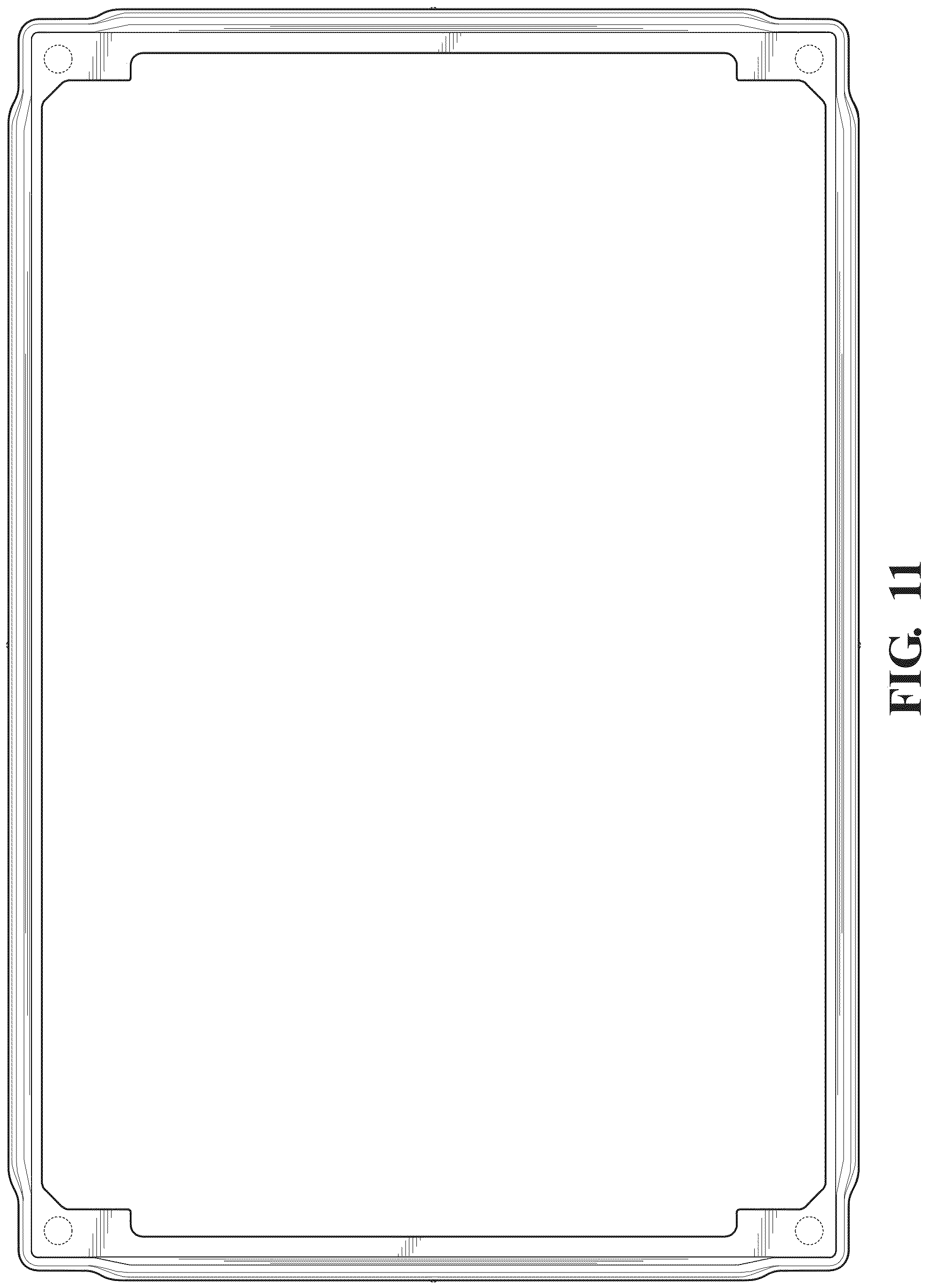 Patent USD1001033 Figure 9 – Gripping device for an avionics display