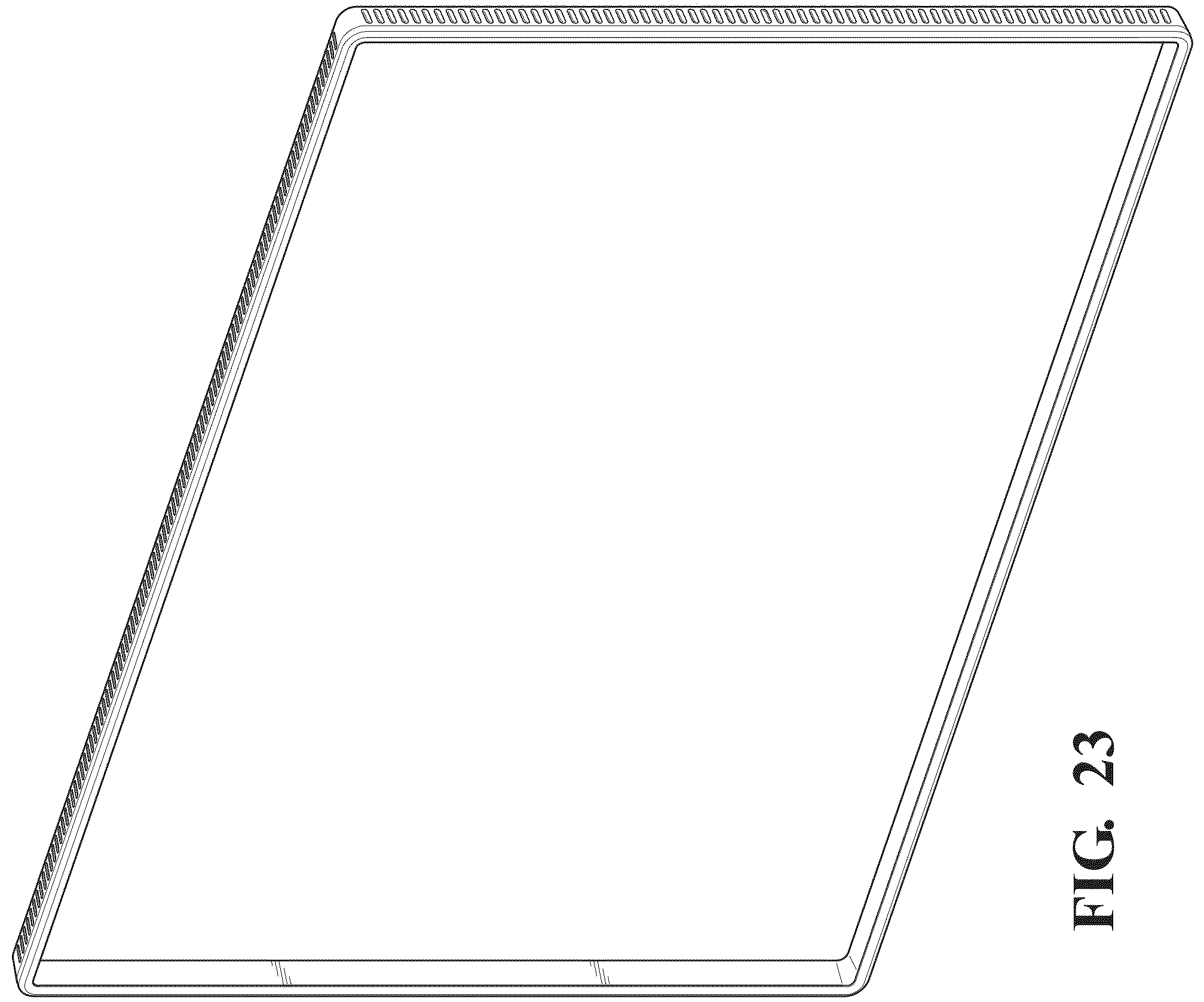 Patent USD1001033 Figure 17 – Gripping device for an avionics display
