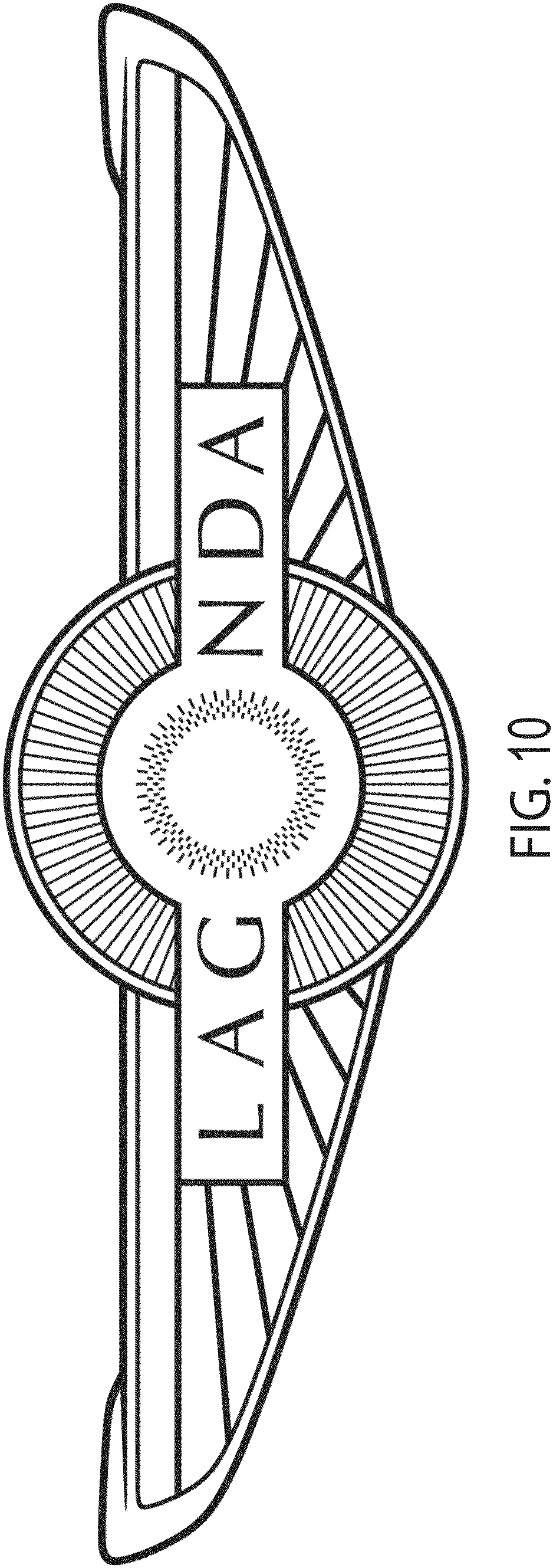 Patent USD1001037 Figure 8 – Badge or replica thereof