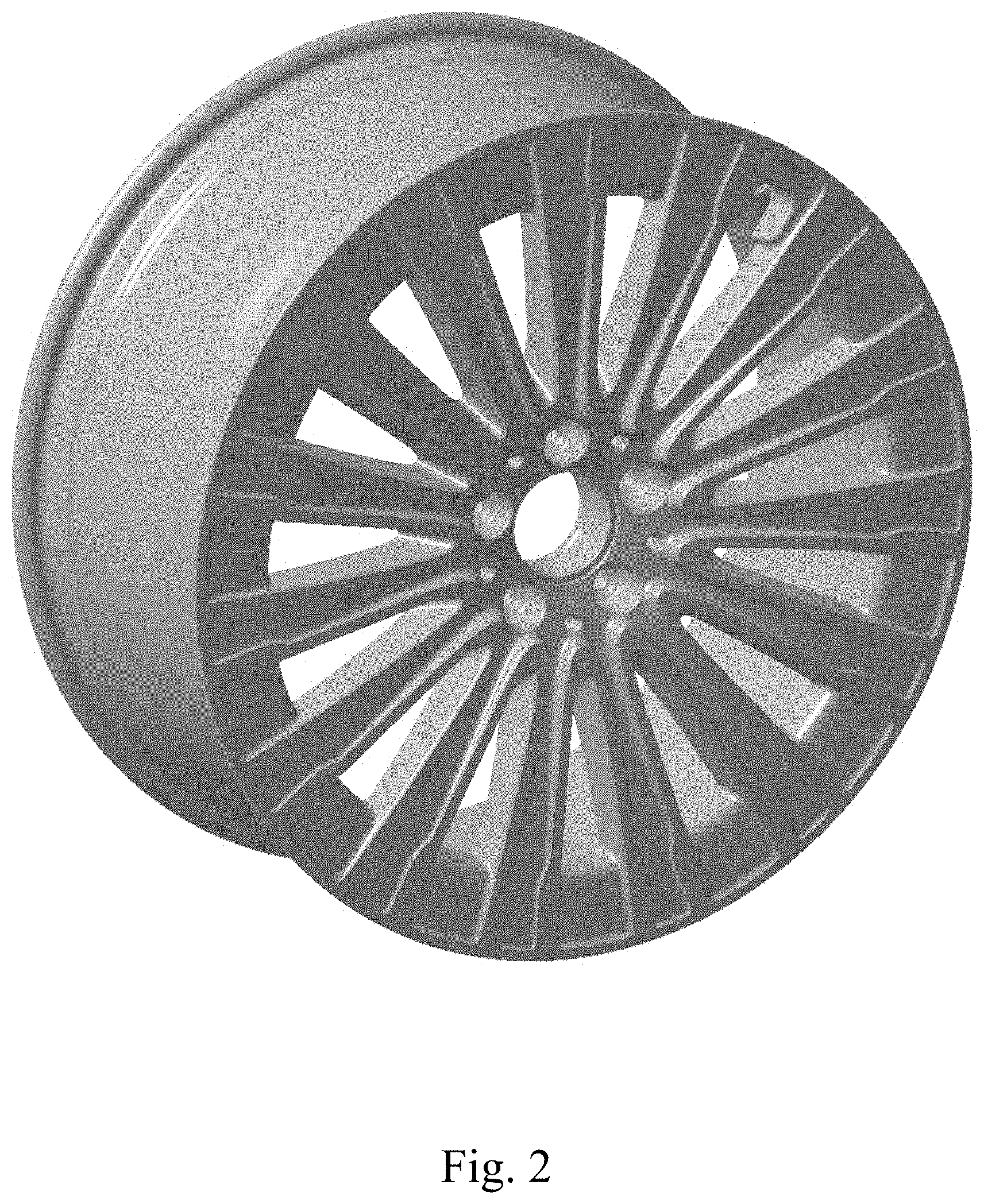 Patent USD1001043 Figure 2 – Wheel or wheel cover