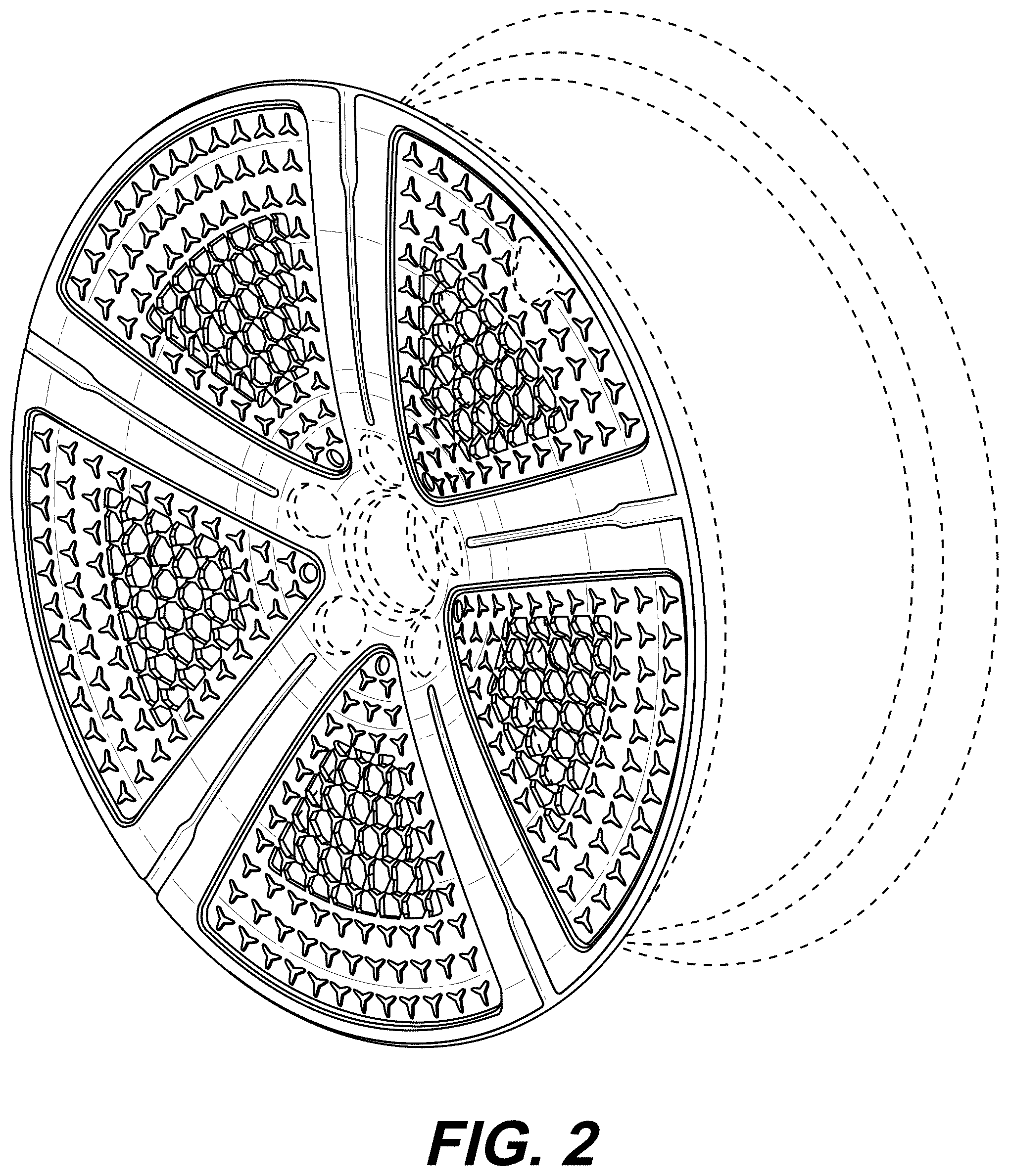 Patent USD1001046 Figure 2 – Wheel or wheel cover