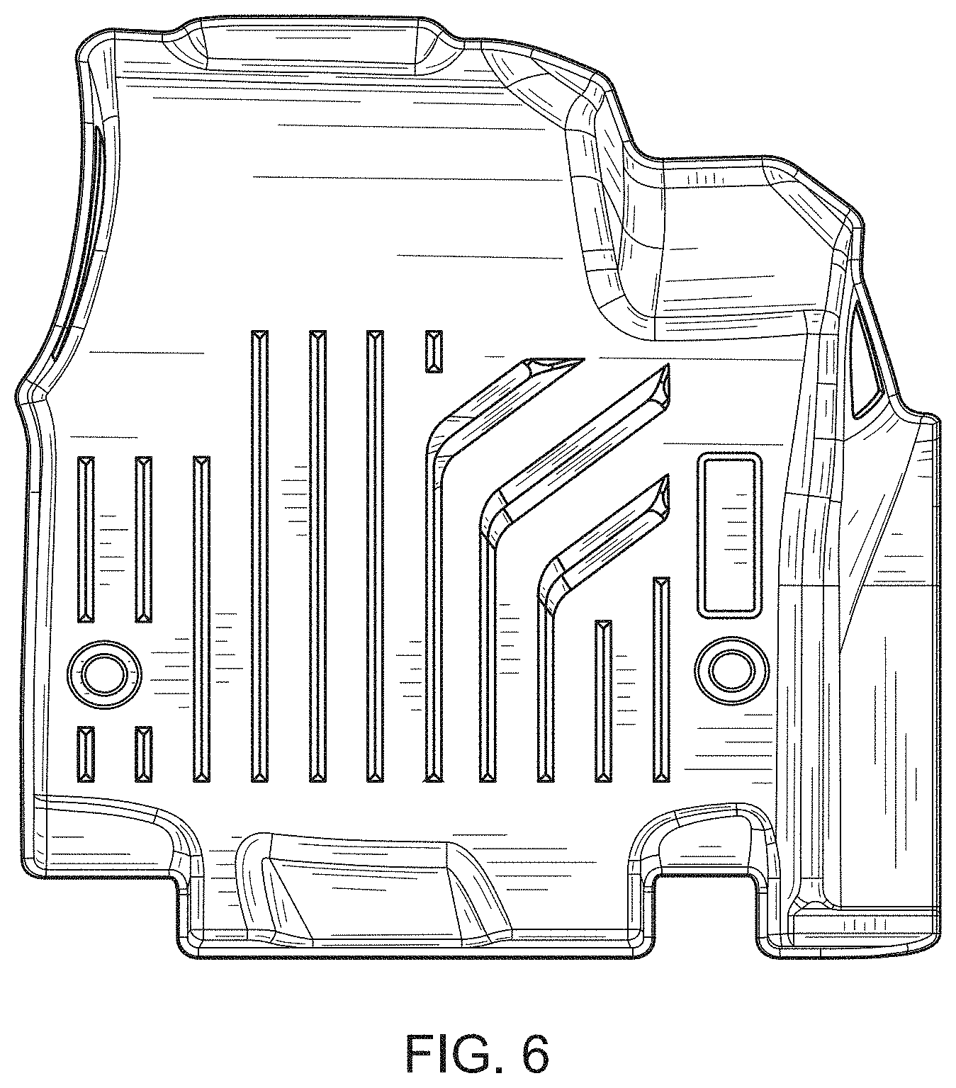 Patent USD1001048 Figure 4 – Car floor mat