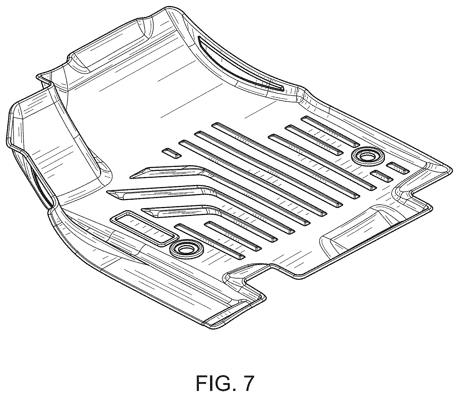 Patent USD1001048 Figure 5 – Car floor mat