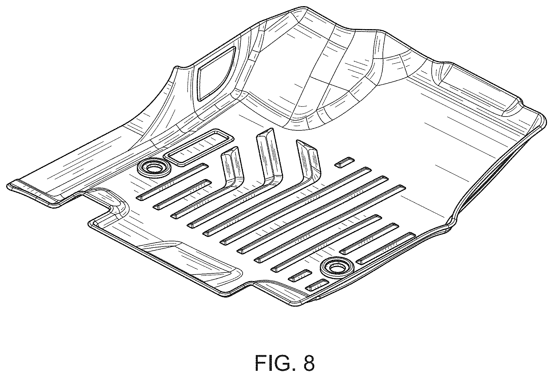 Patent USD1001048 Figure 6 – Car floor mat