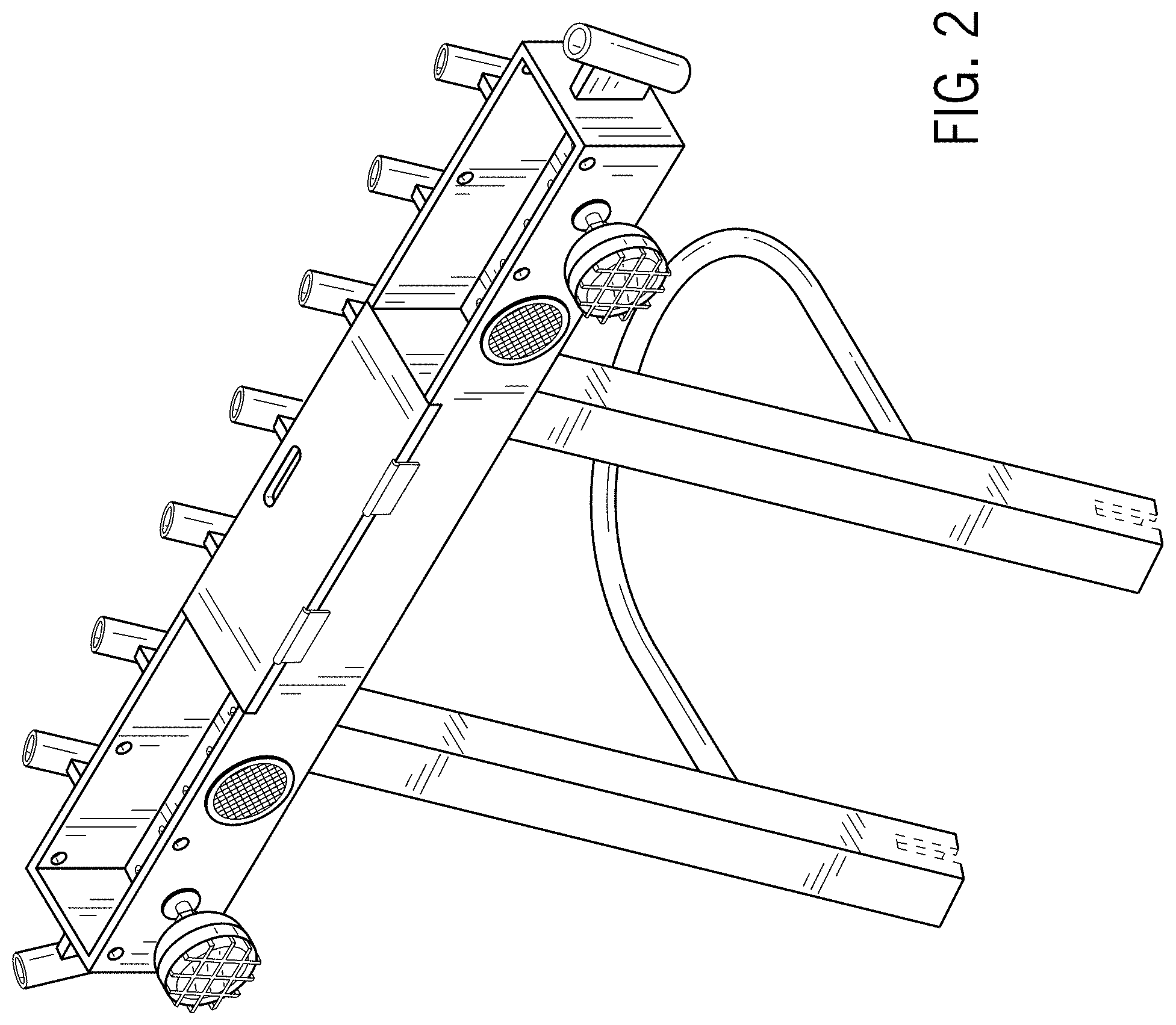 Patent USD1001049 Figure 2 – Boating rack