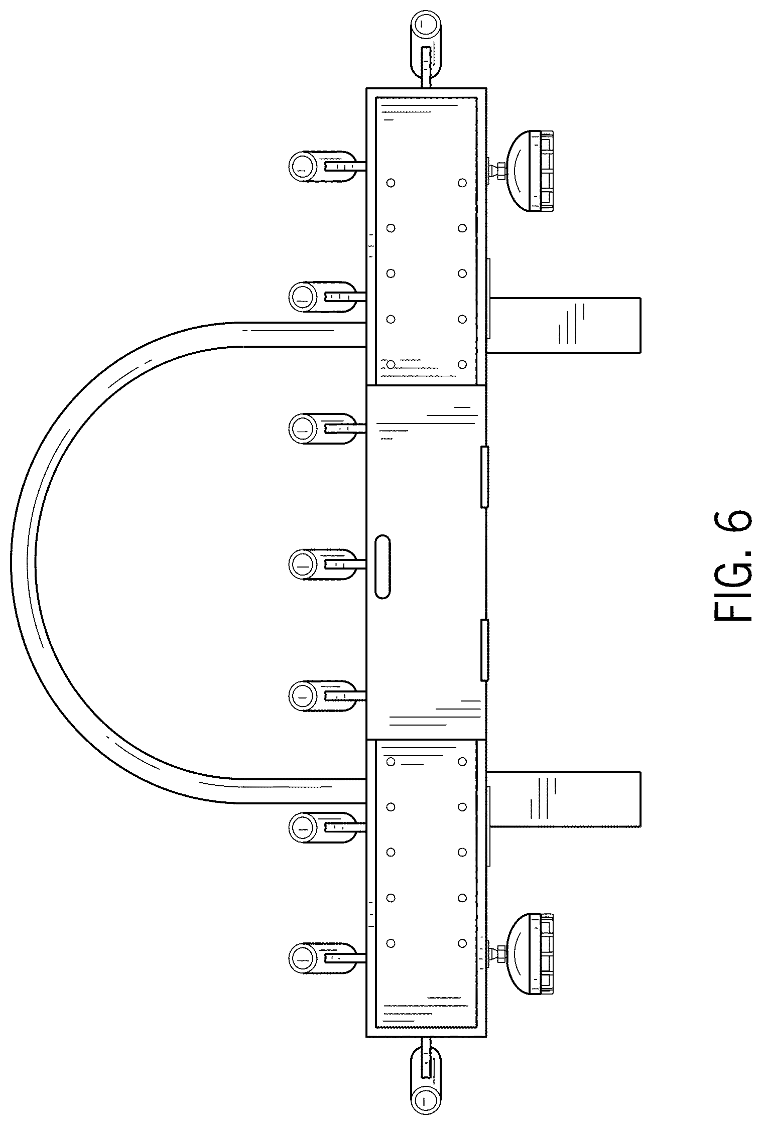 Patent USD1001049 Figure 6 – Boating rack