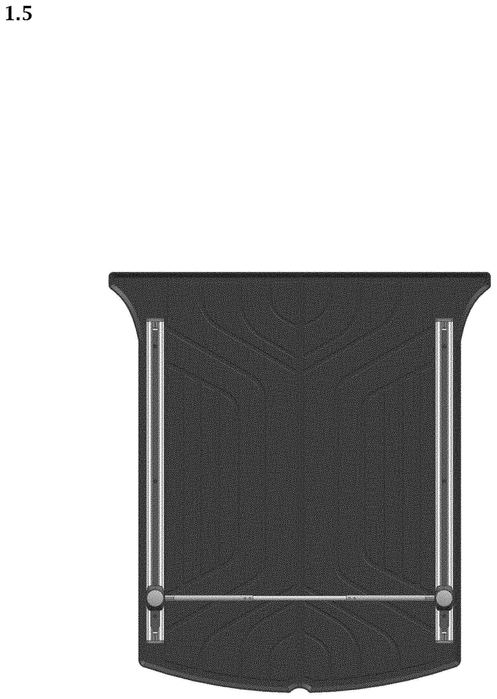 Patent USD1001052 Figure 5 – Mat for automobiles with rack