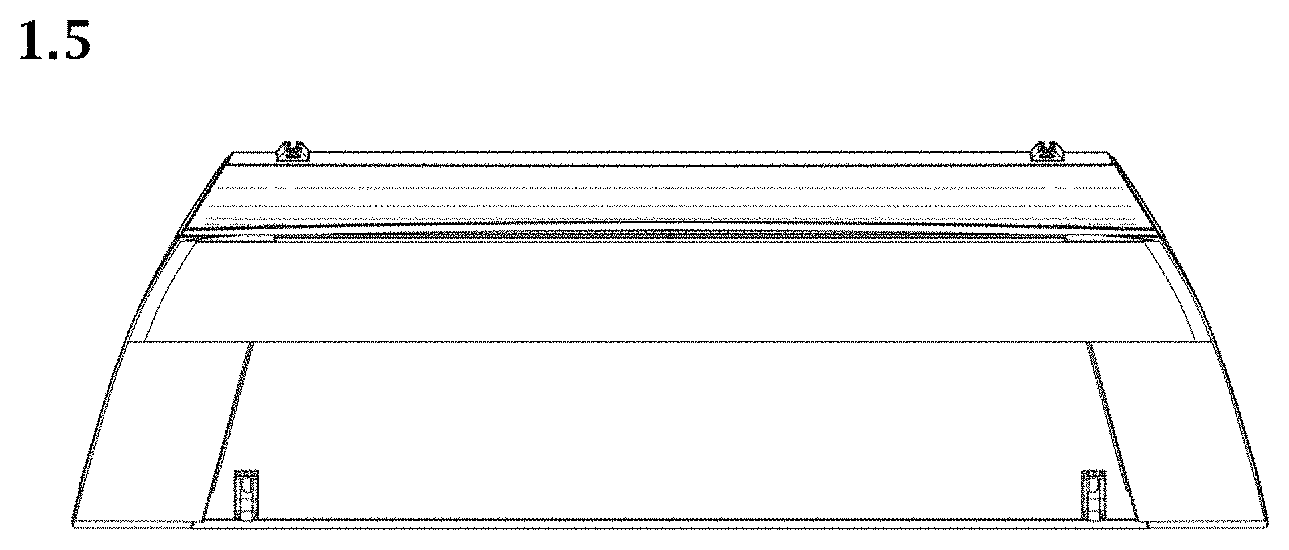 Patent USD1001053 Figure 5 – Pop-up camper for pick-up truck