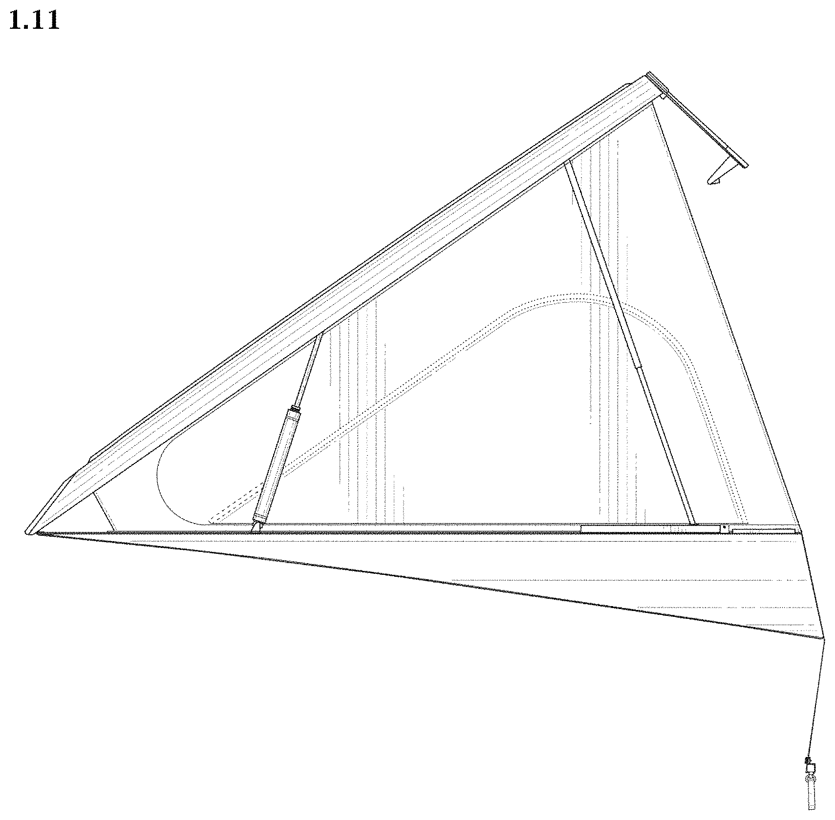 Patent USD1001053 Figure 11 – Pop-up camper for pick-up truck
