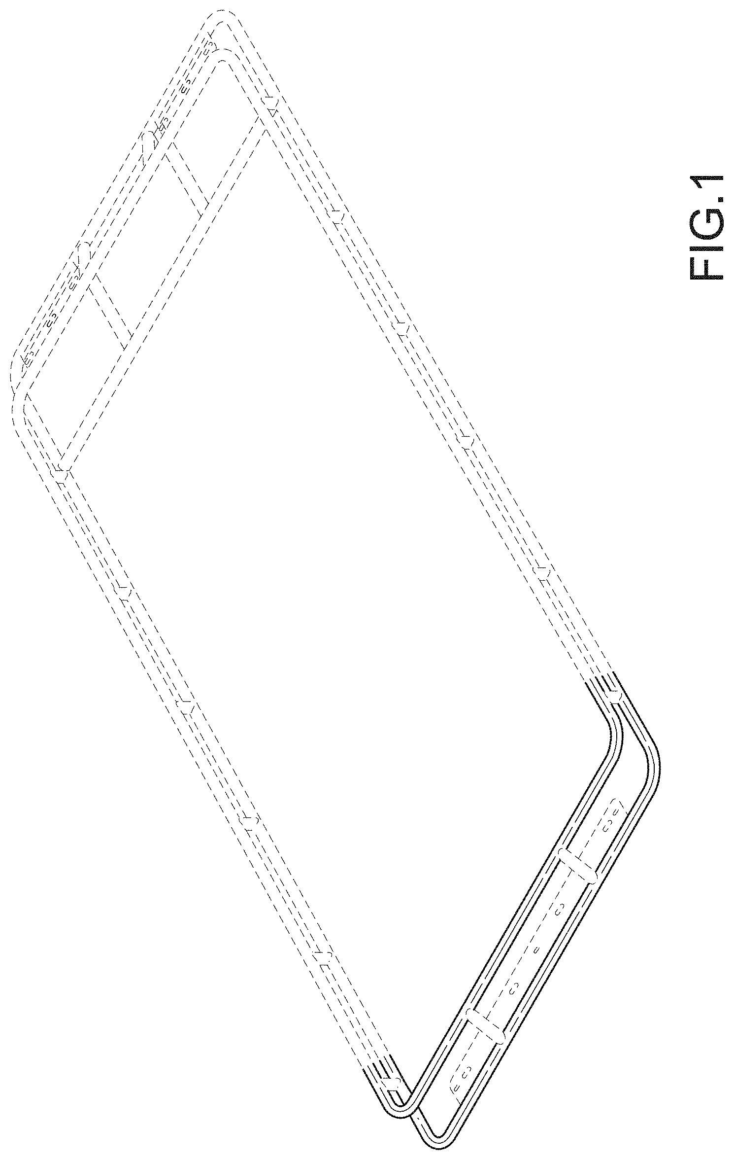 Patent USD1001054 — Rack for a vehicle — Figure 1