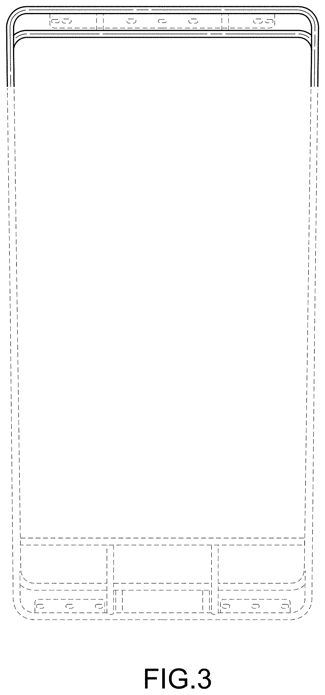 Patent USD1001054 Figure 3 – Rack for a vehicle