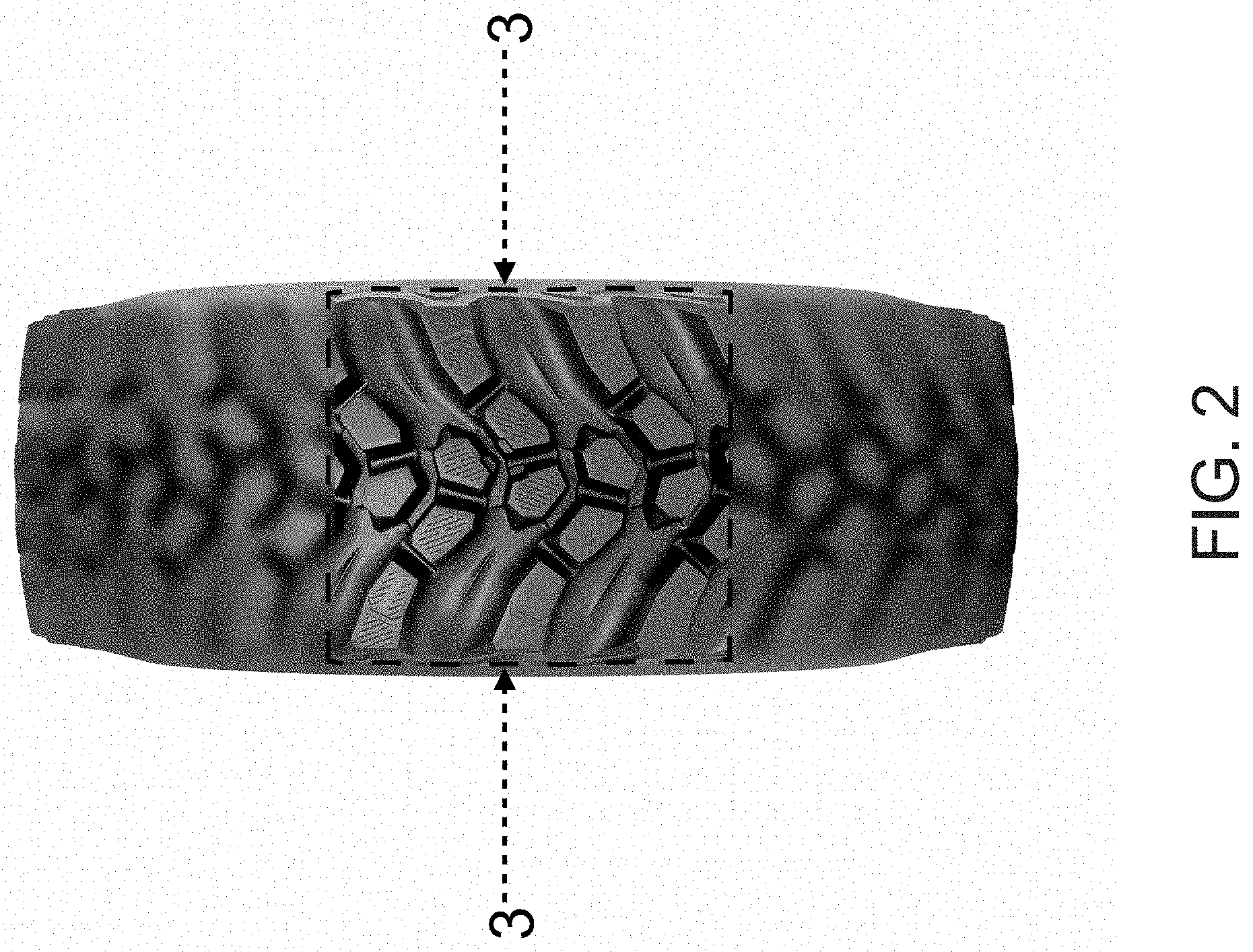Patent USD1001057 Figure 2 – Tire