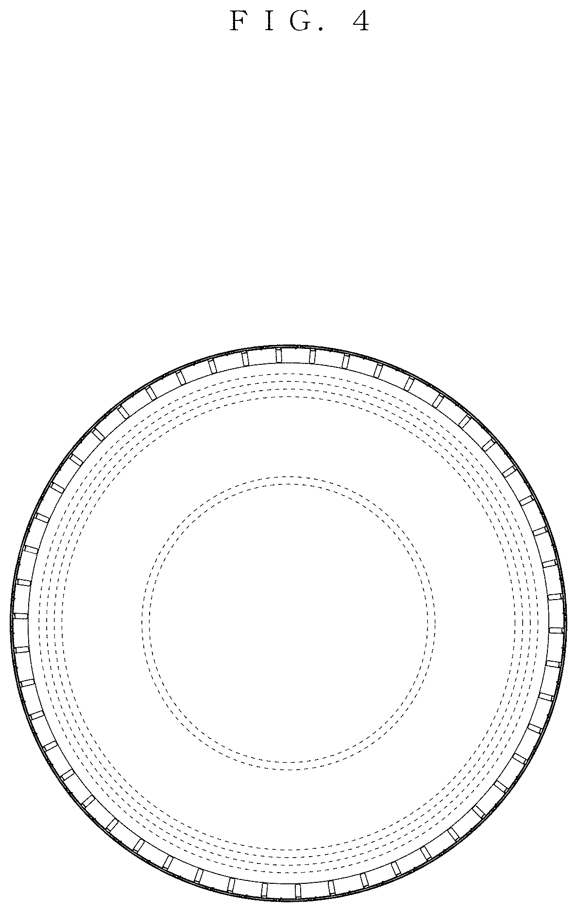 Patent USD1001058 Figure 4 – Tread portion of an automobile tire
