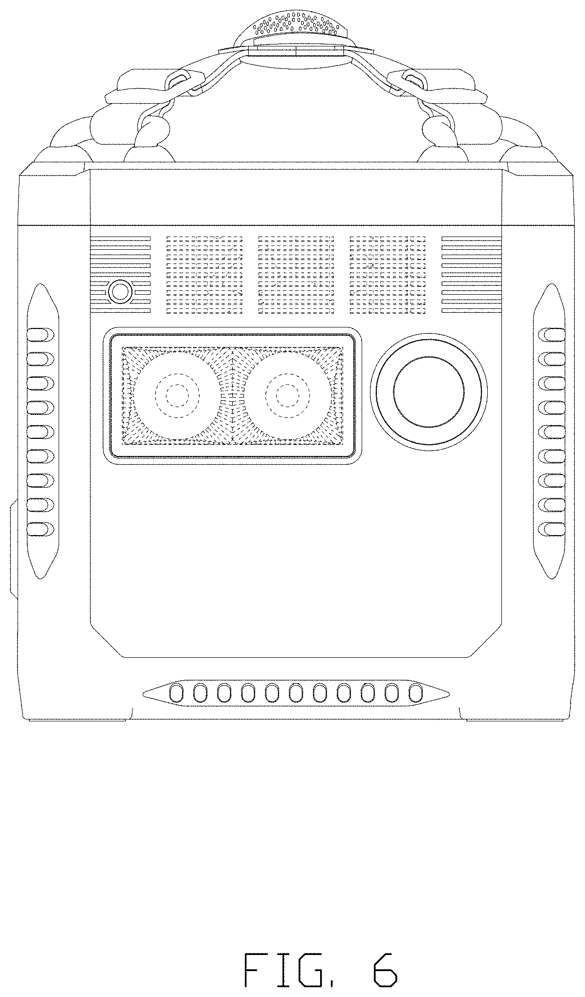 Patent USD1001059 Figure 6 – Portable power station