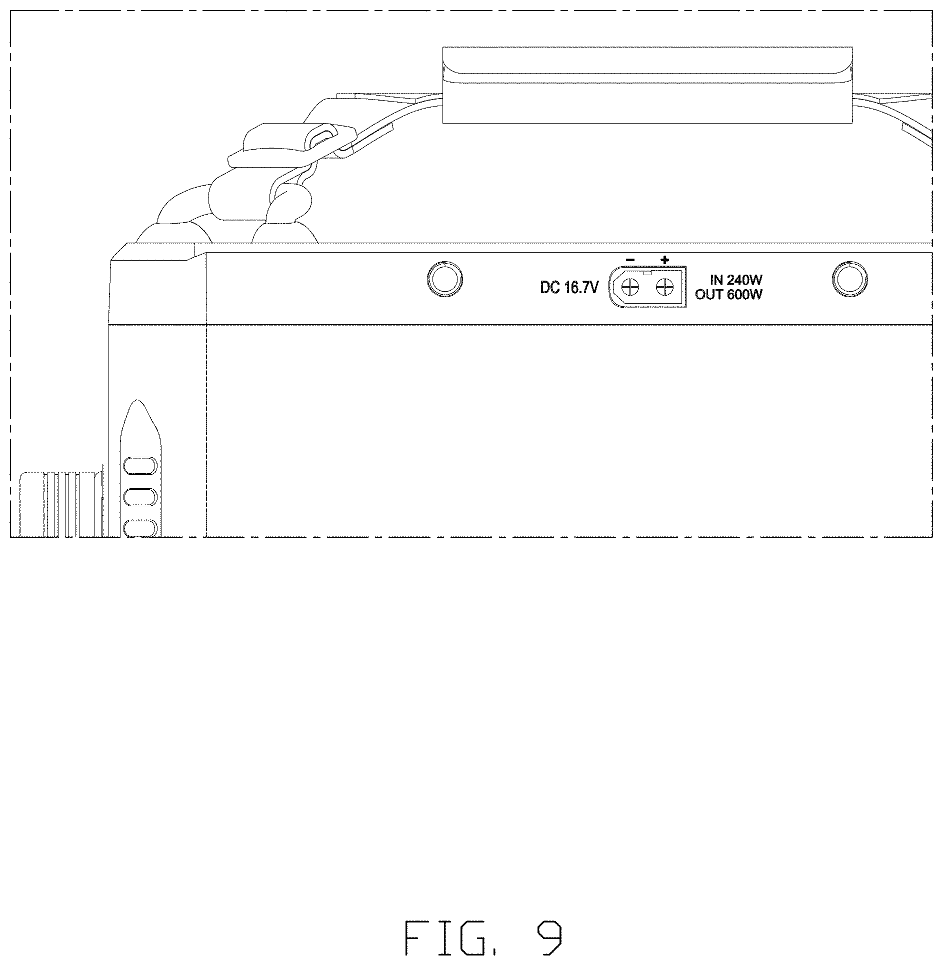 Patent USD1001059 Figure 9 – Portable power station
