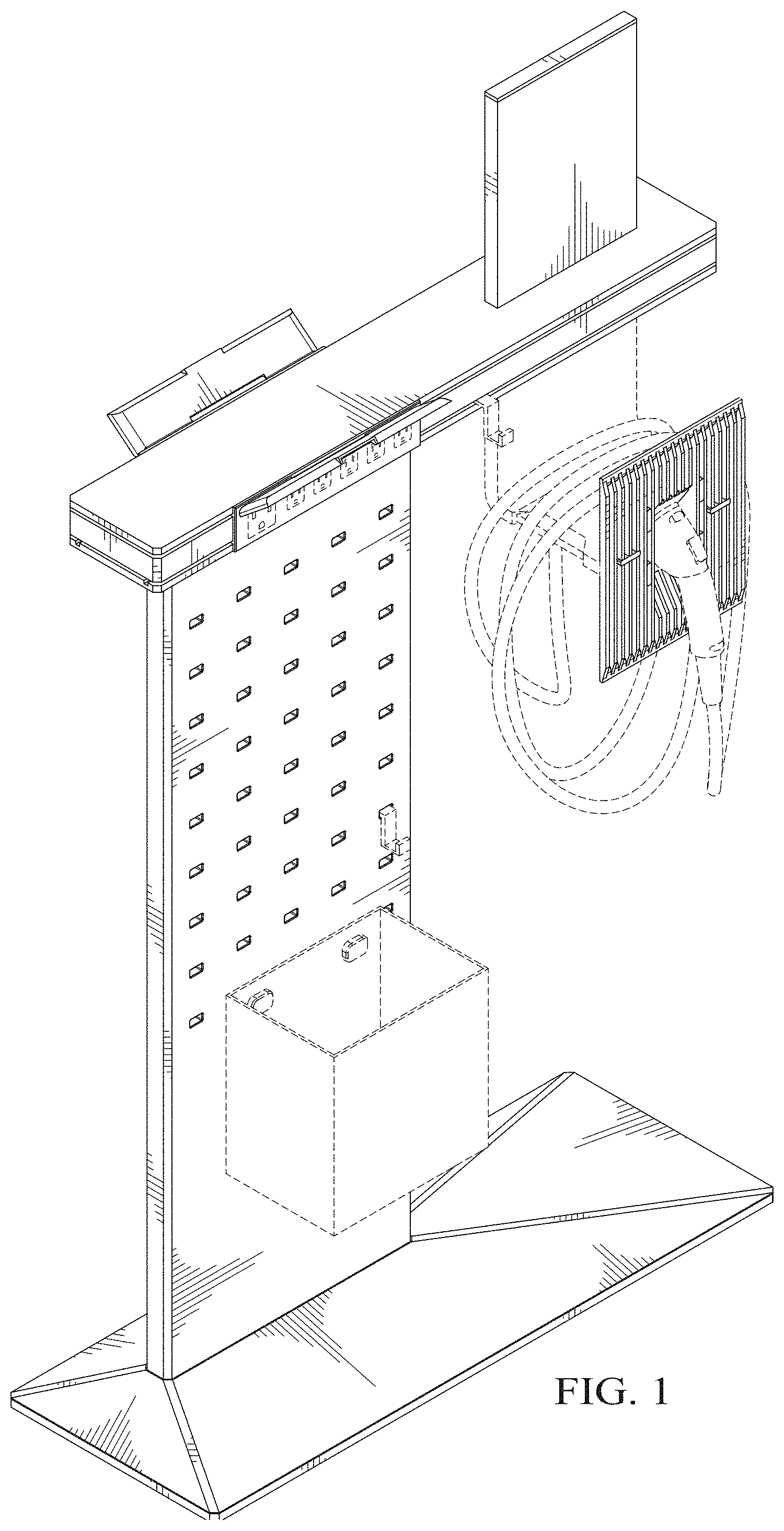 Patent USD1001063 Figure 1 – Charging device