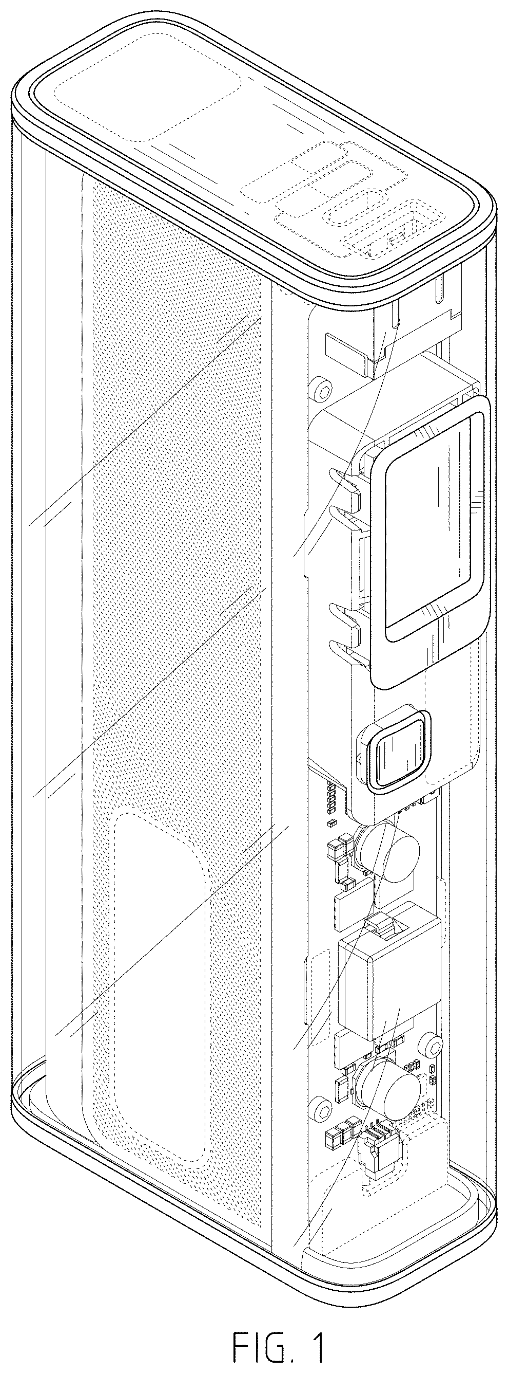 Patent USD1001064 Figure 1 – Portable power bank