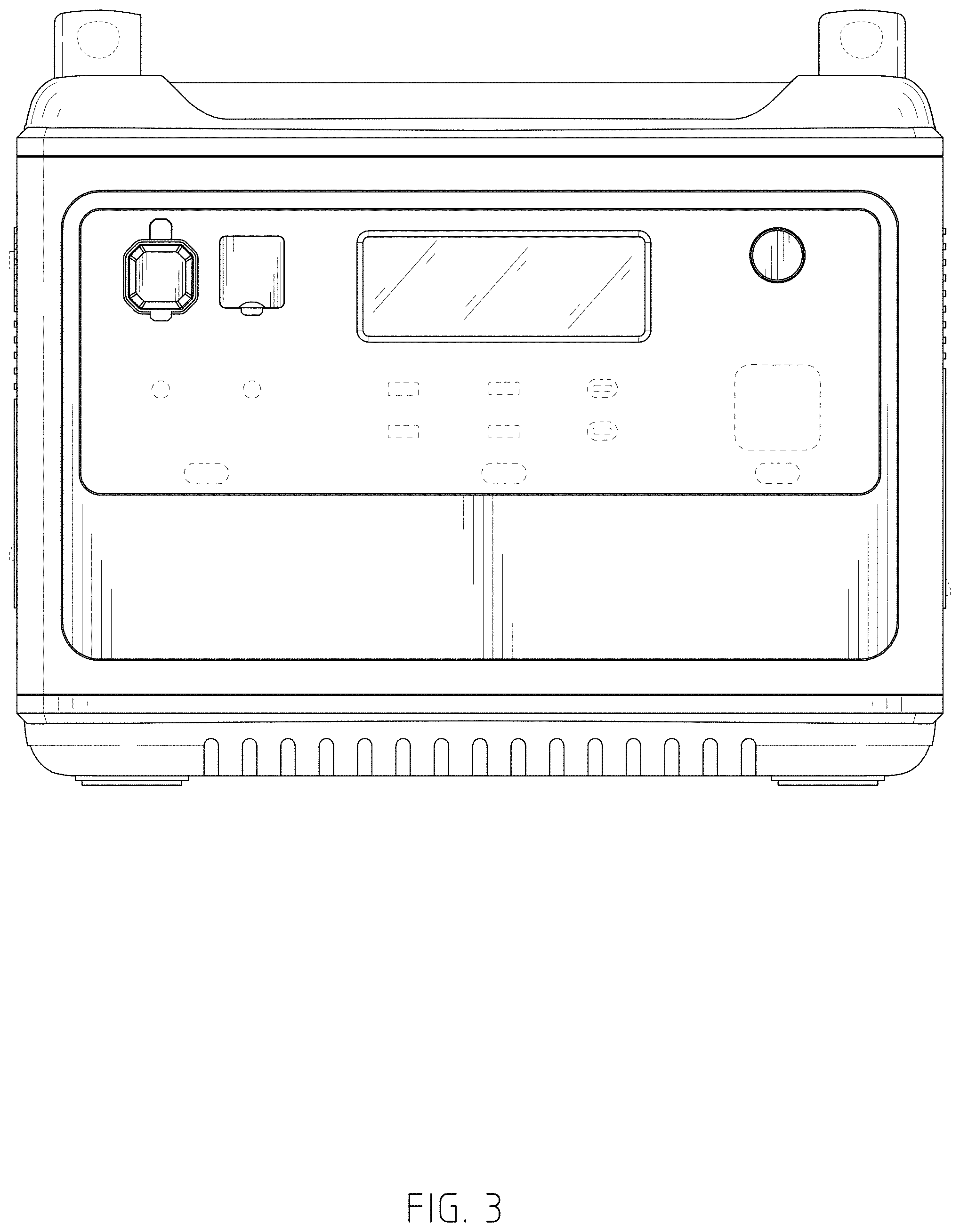 Patent USD1001069 Figure 3 – Portable power station