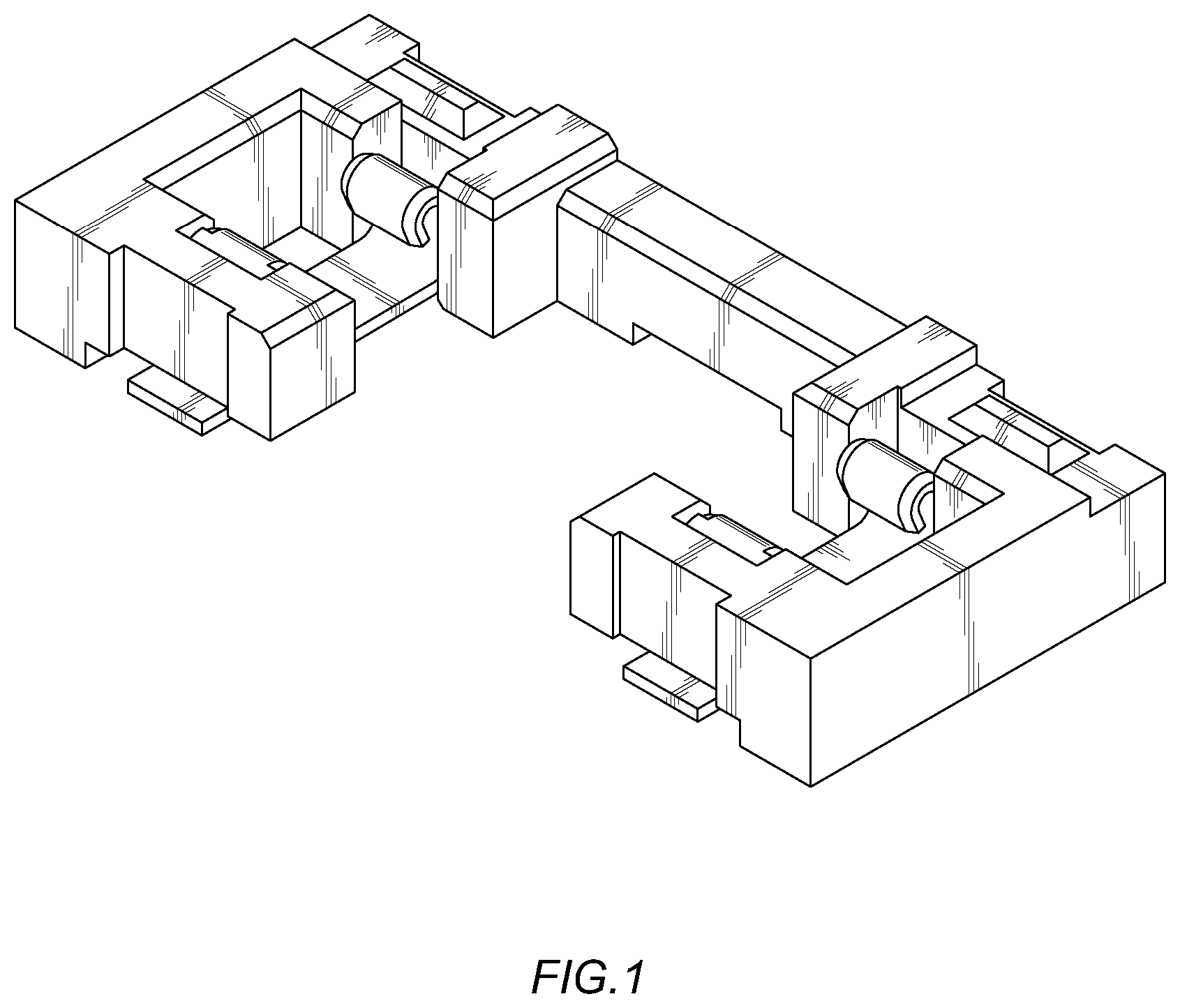 Patent USD1001072 — Electrical connector — Figure 1