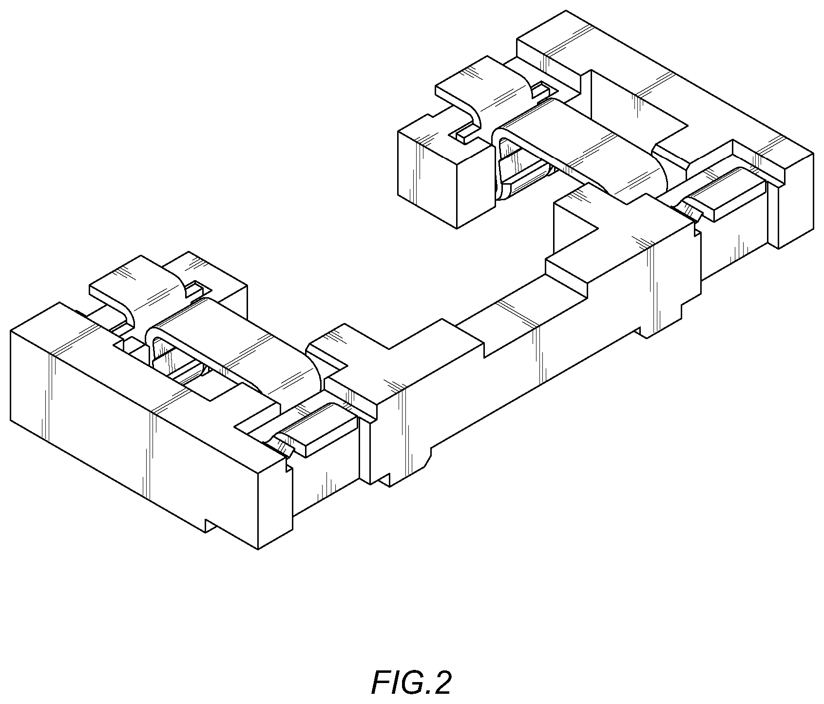 Patent USD1001072 Figure 2 – Electrical connector