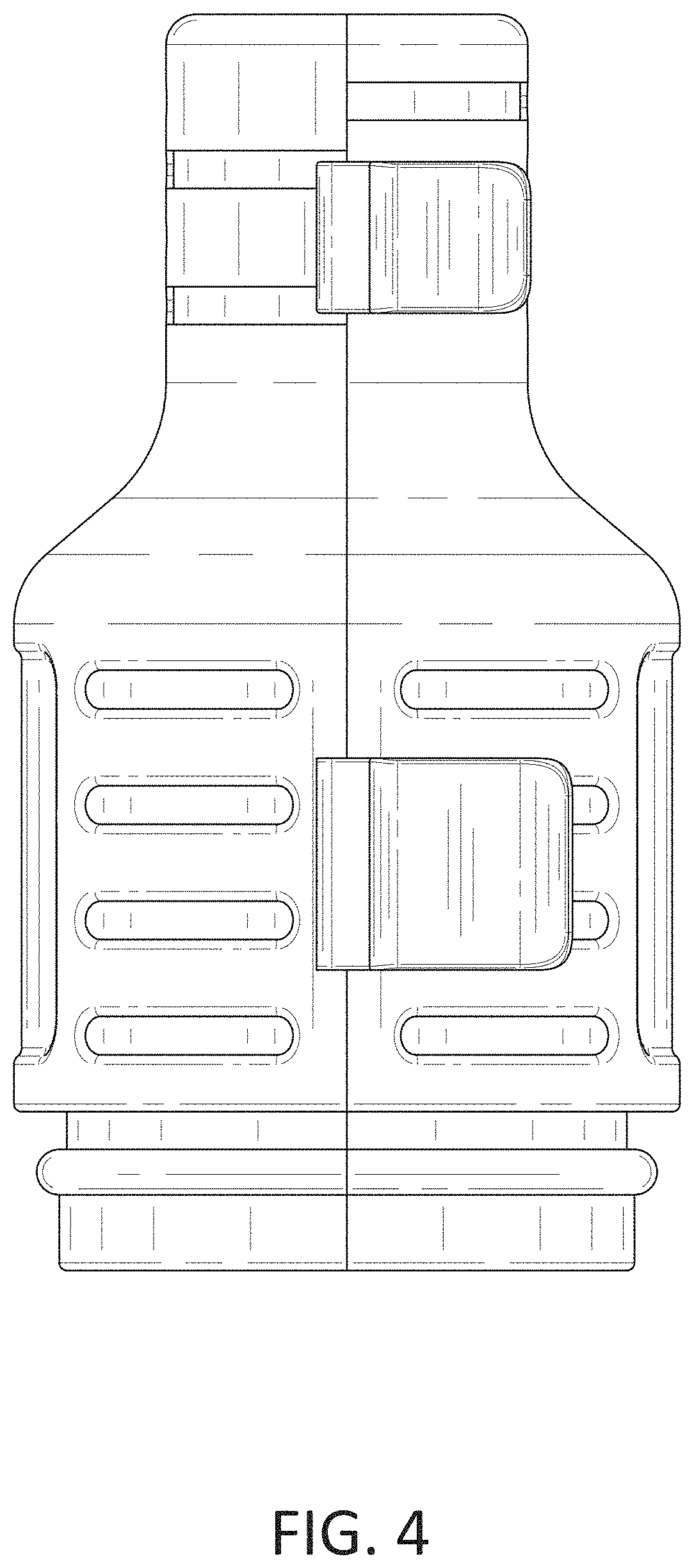 Patent USD1001076 Figure 4 – Extension cord connector