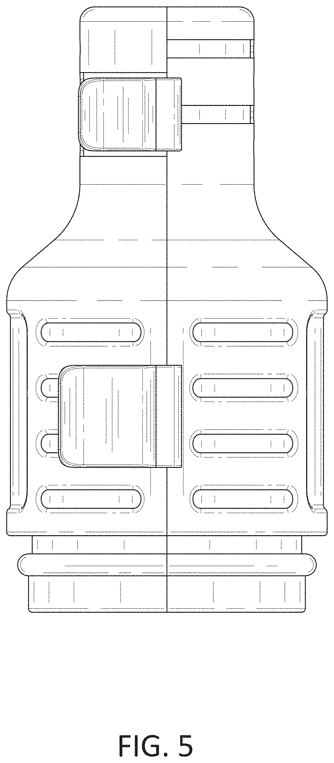 Patent USD1001076 Figure 5 – Extension cord connector