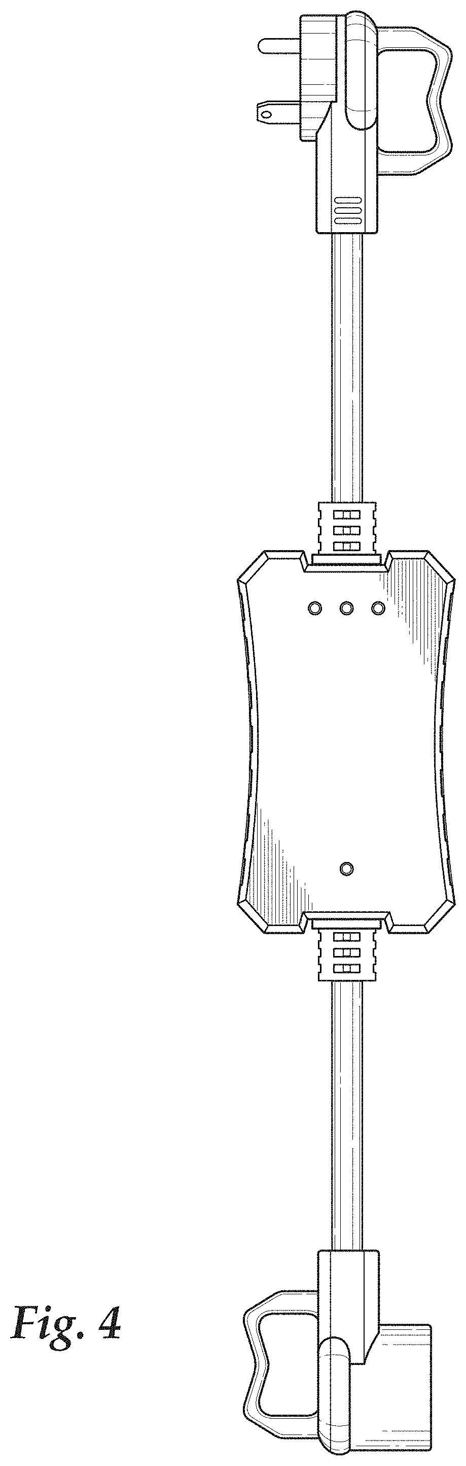 Patent USD1001078 Figure 4 – Combined circuit analyzer with surge protection and grip handles
