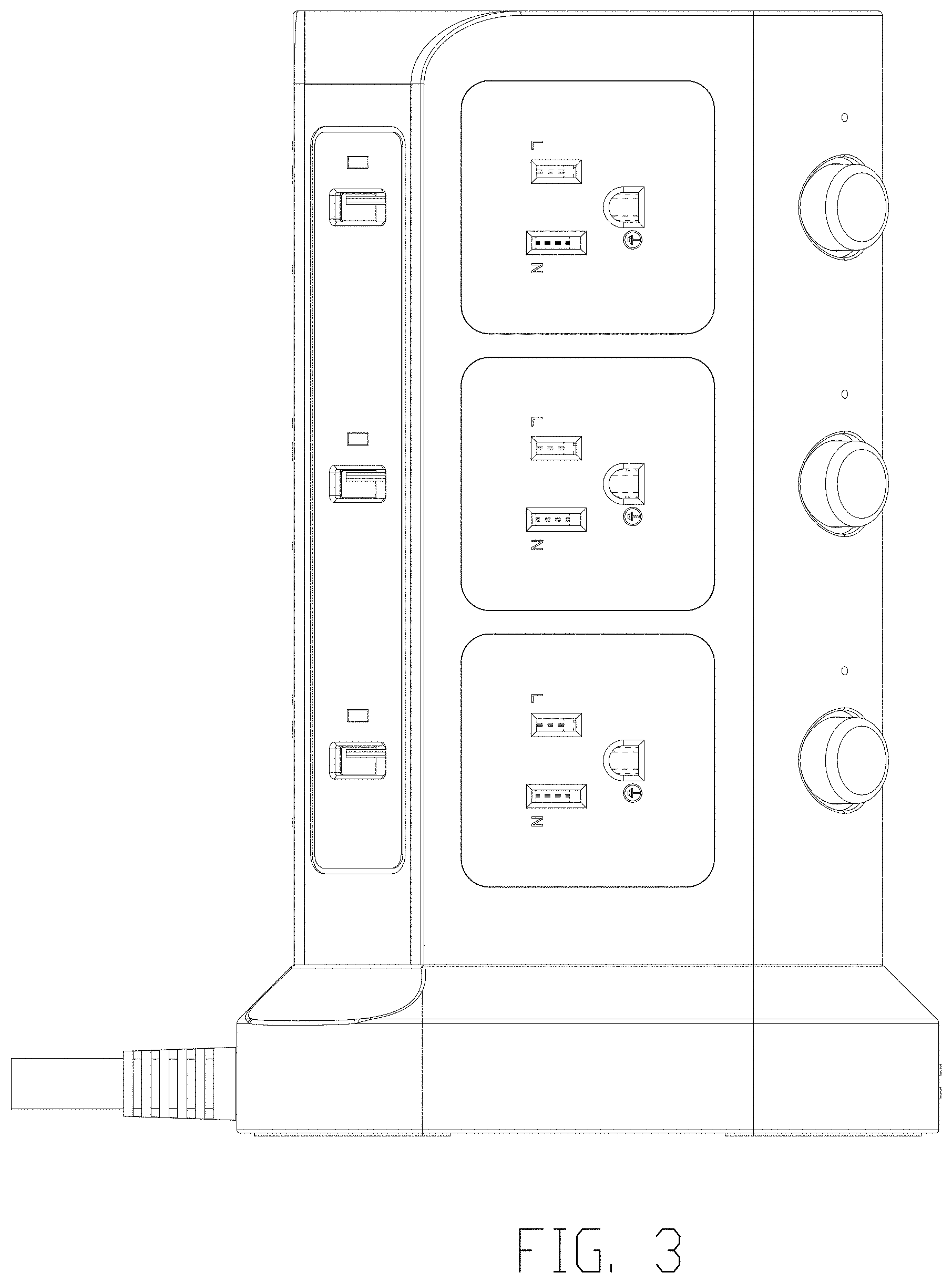 Patent USD1001079 Figure 3 – Charging socket