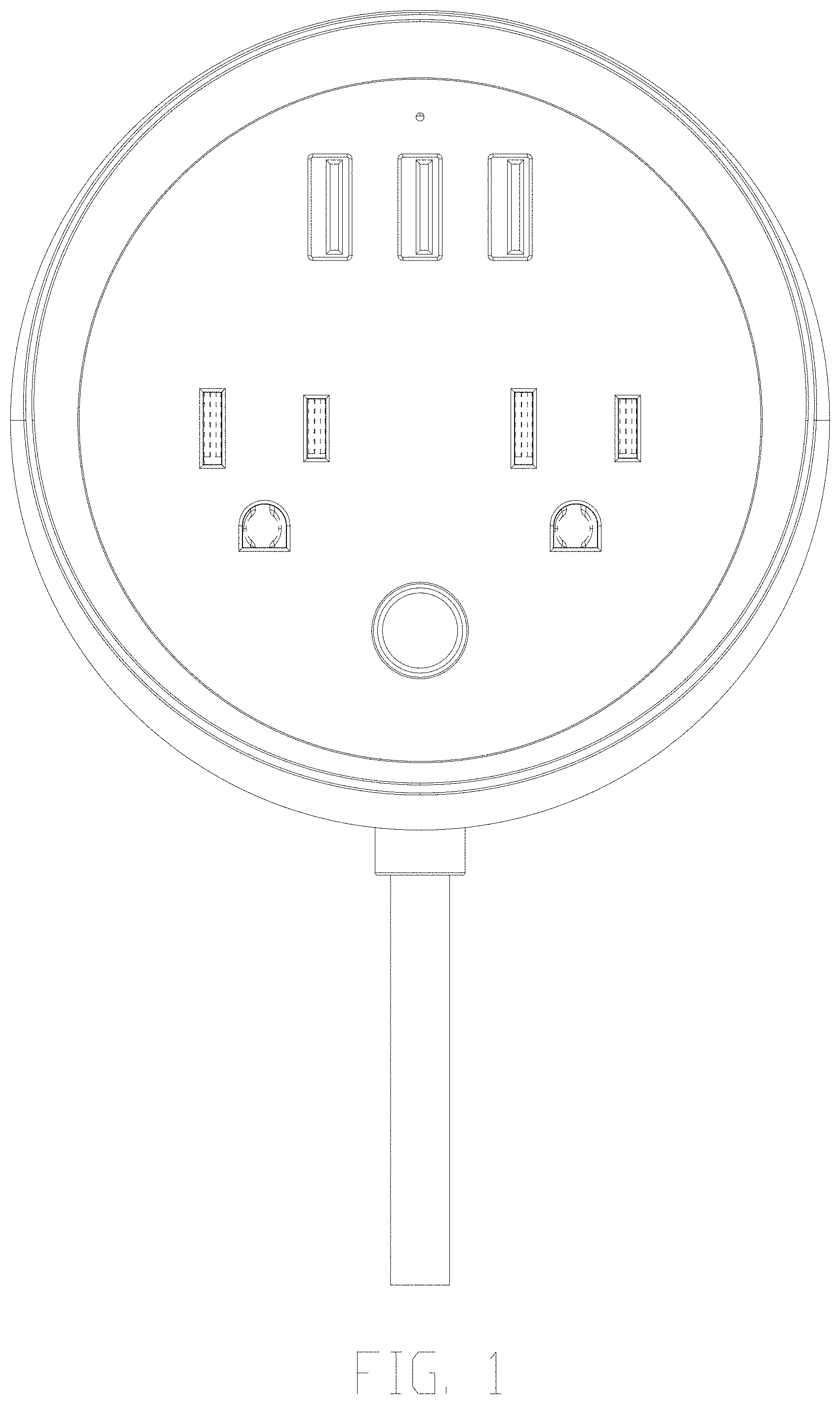 Patent USD1001080 Figure 1 – Charging socket