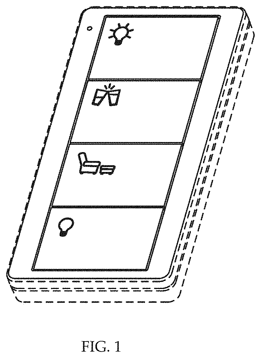 Patent USD1001085 Figure 1 – Control device