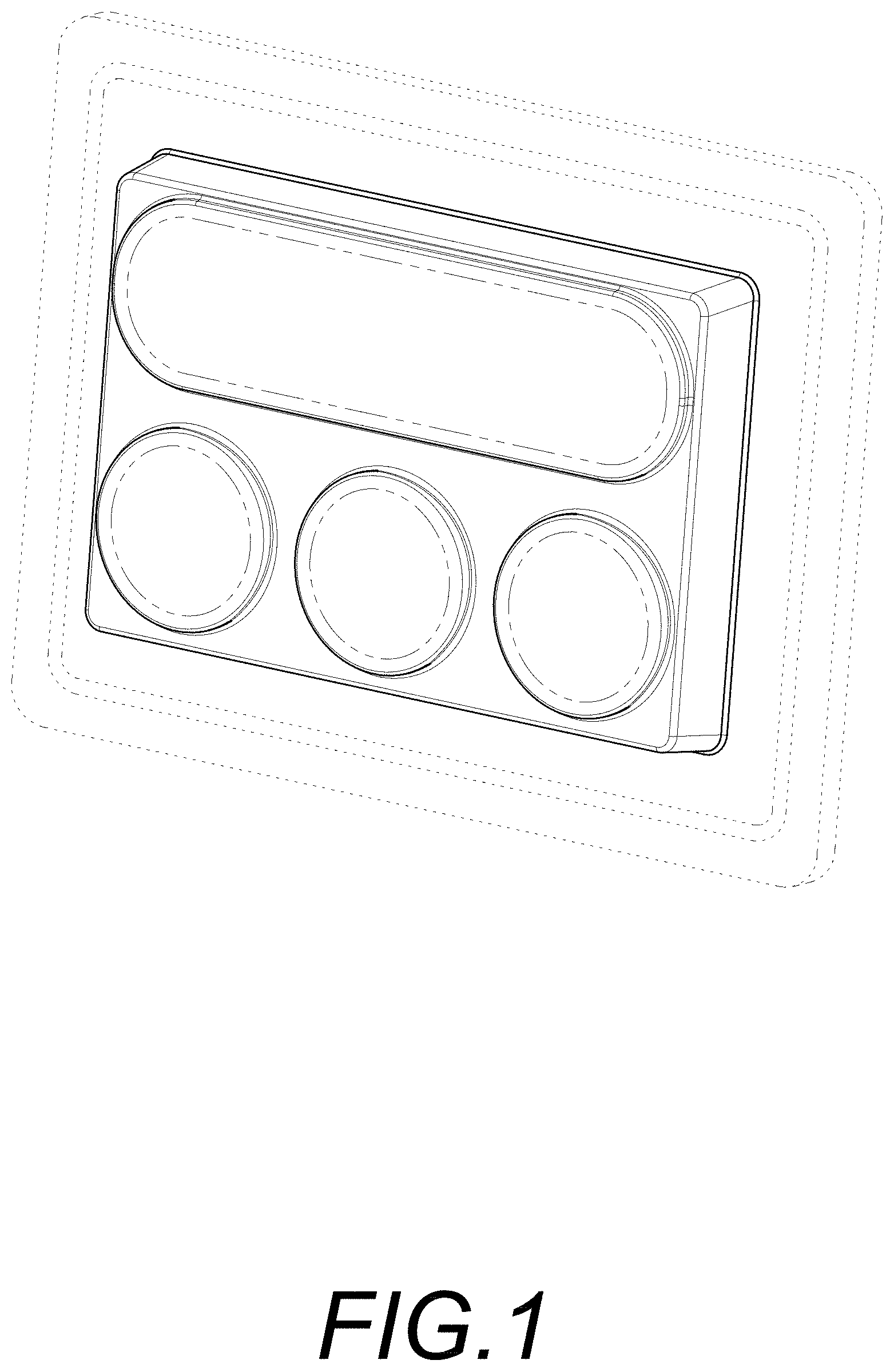 Patent USD1001086 Figure 1 – Heated apparel controller