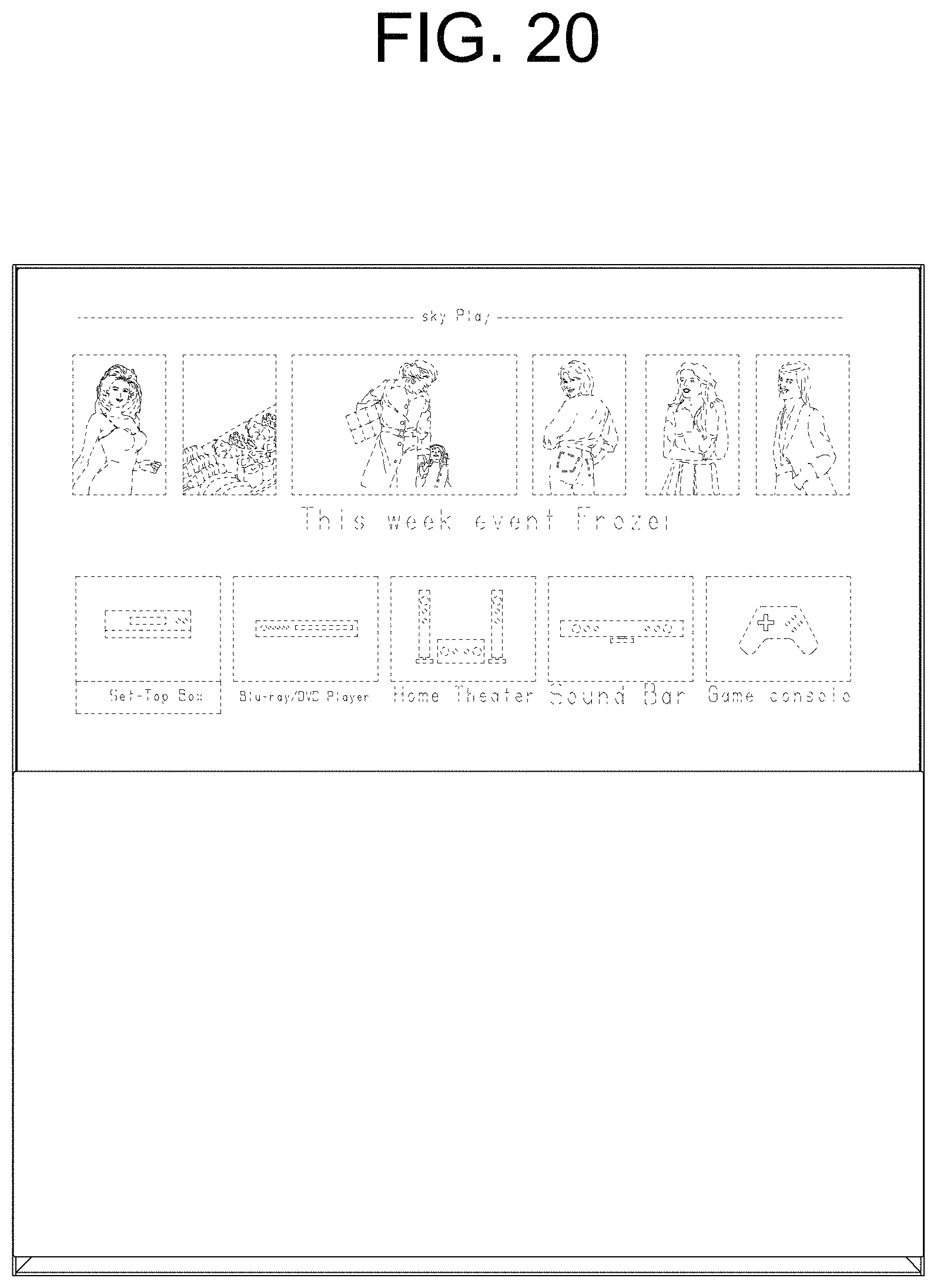 Patent USD1001089 Figure 20 – TV receiver