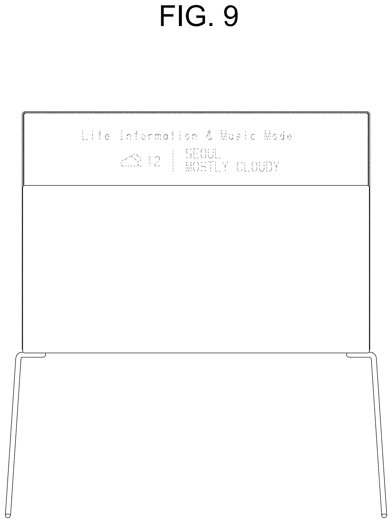 Patent USD1001090 Figure 9 – TV receiver