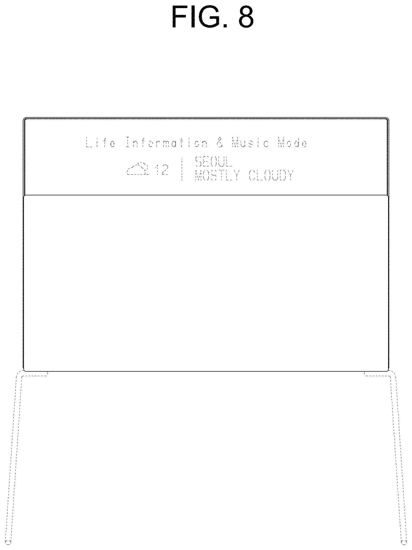 Patent USD1001091 Figure 8 – TV receiver