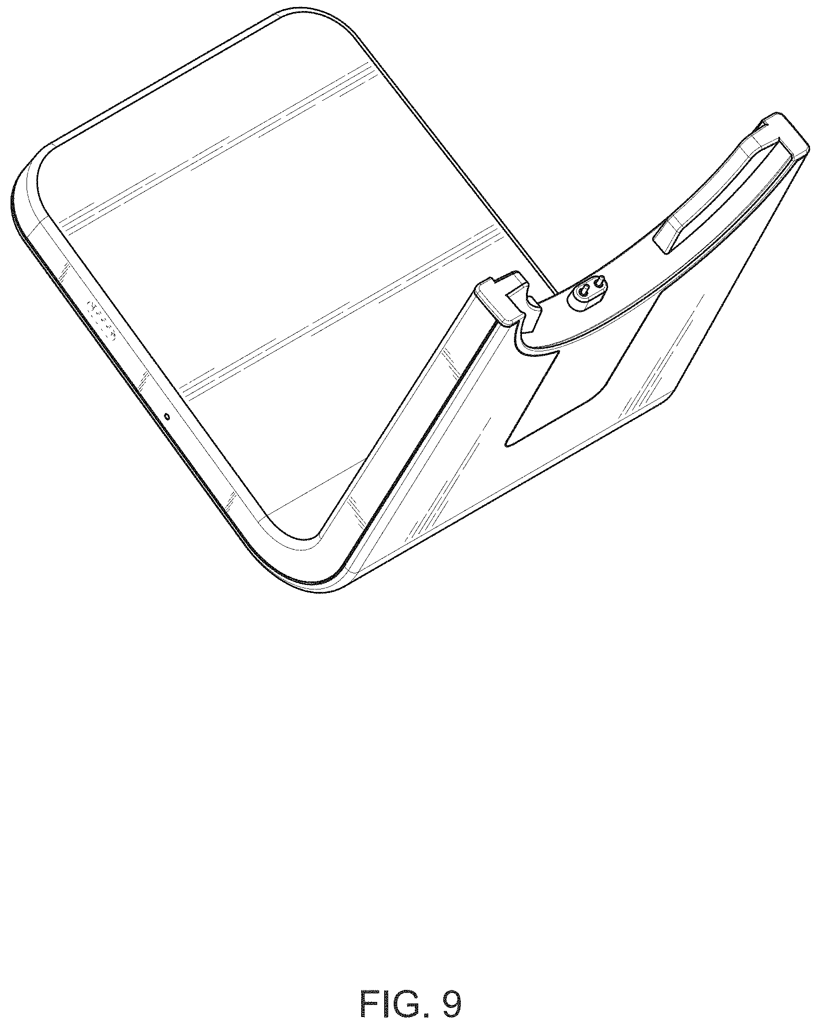 Patent USD1001096 Figure 9 – Headphone and stand assembly