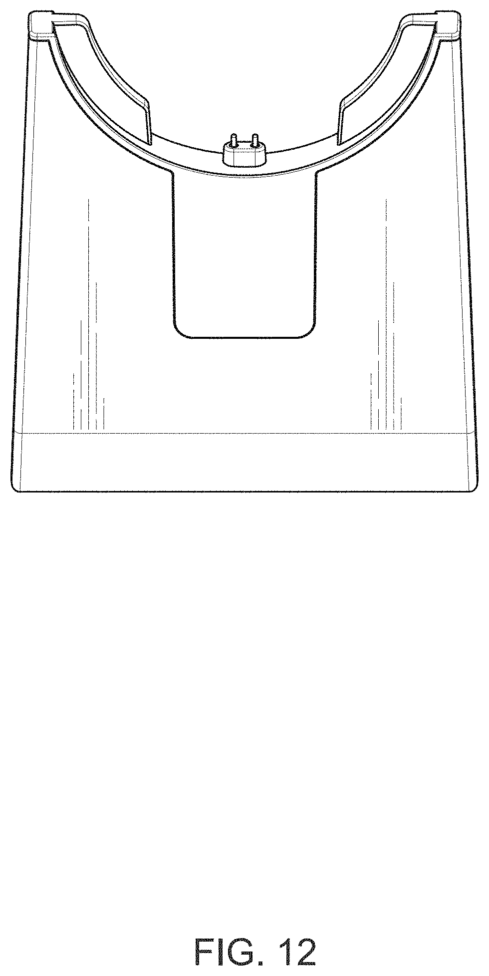Patent USD1001096 Figure 12 – Headphone and stand assembly