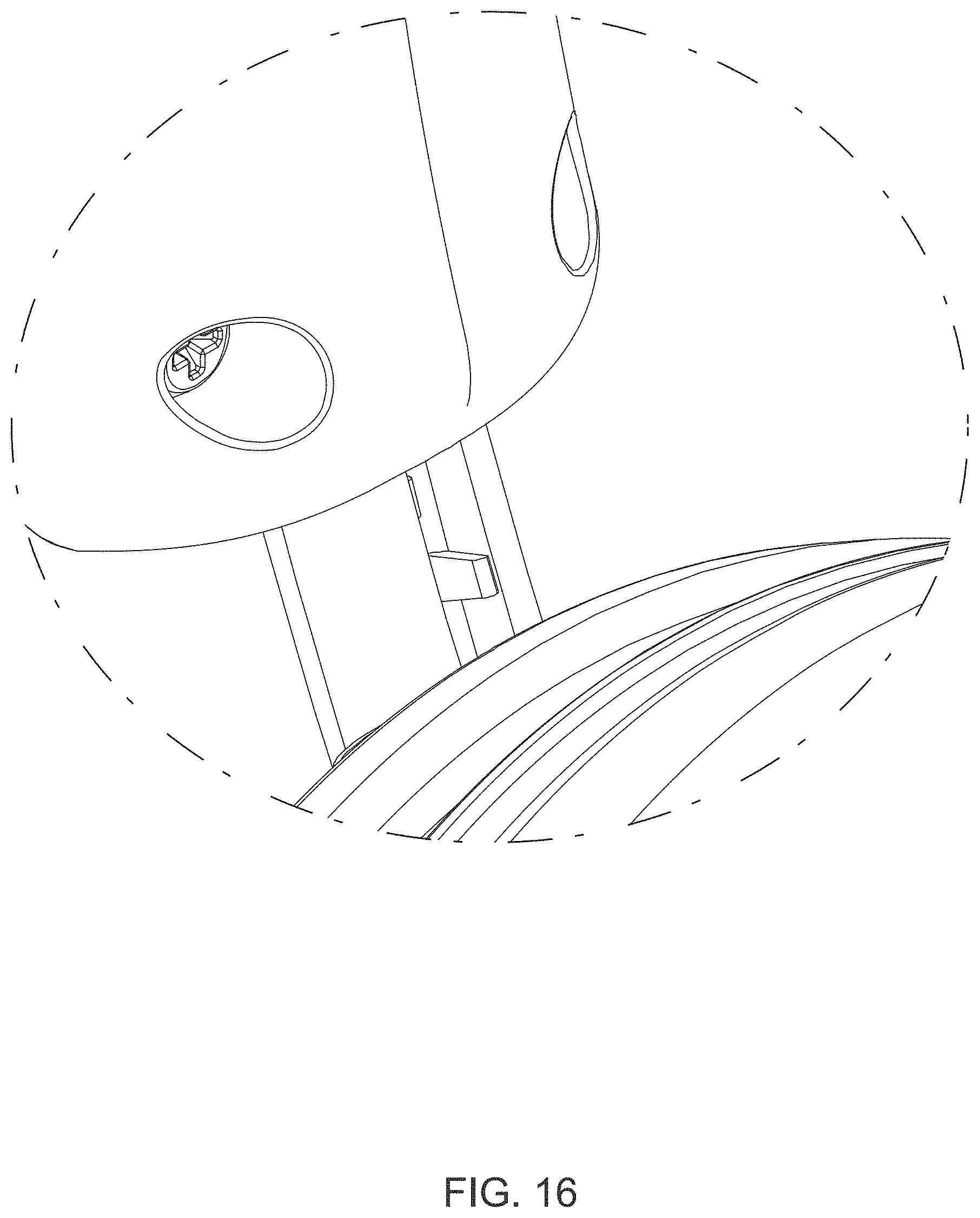 Patent USD1001096 Figure 16 – Headphone and stand assembly
